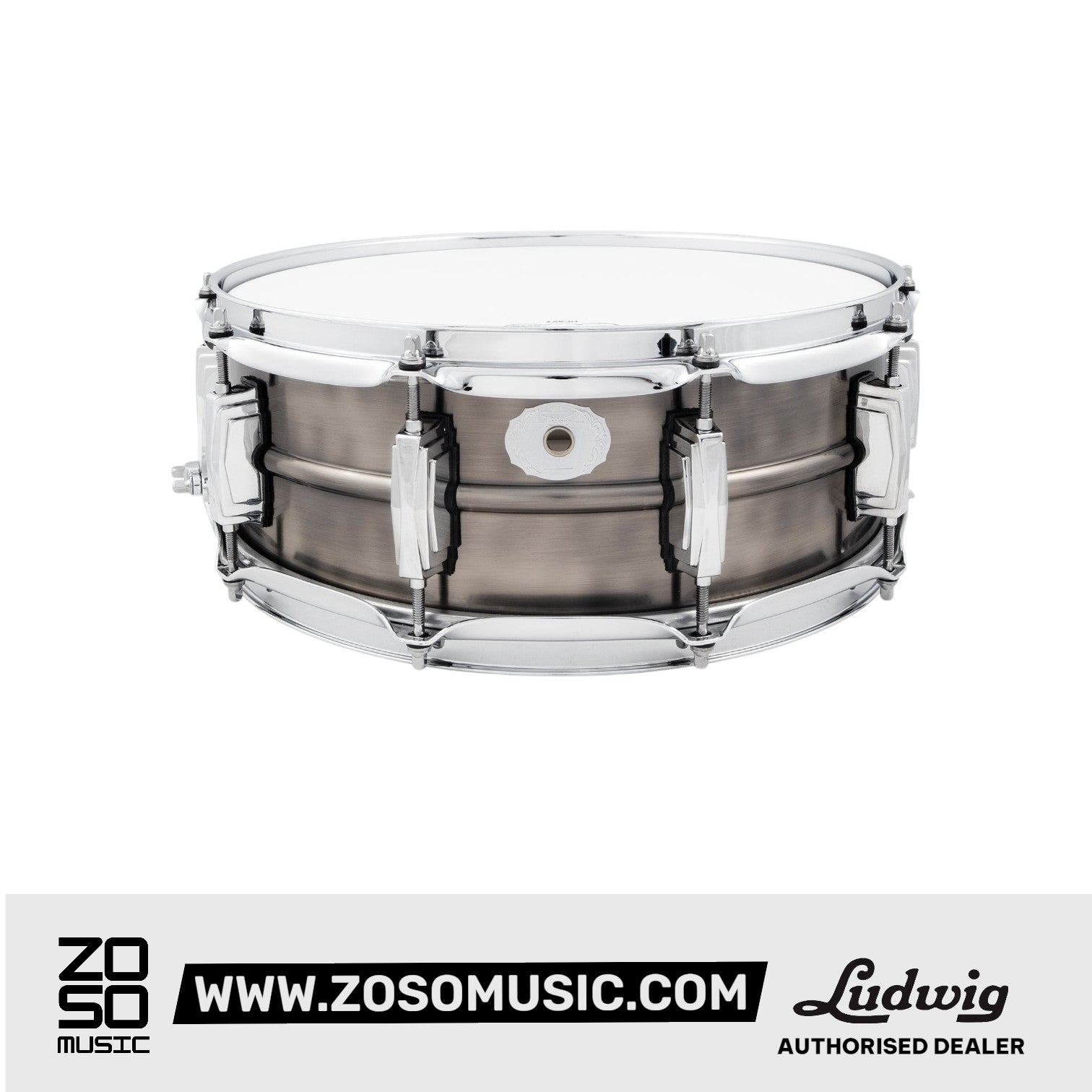Ludwig LC664 5x14inch Pewter Copper Phonic Snare Drum |  LUDWIG |  DRUM-SNARE DRUM |  Zoso Music