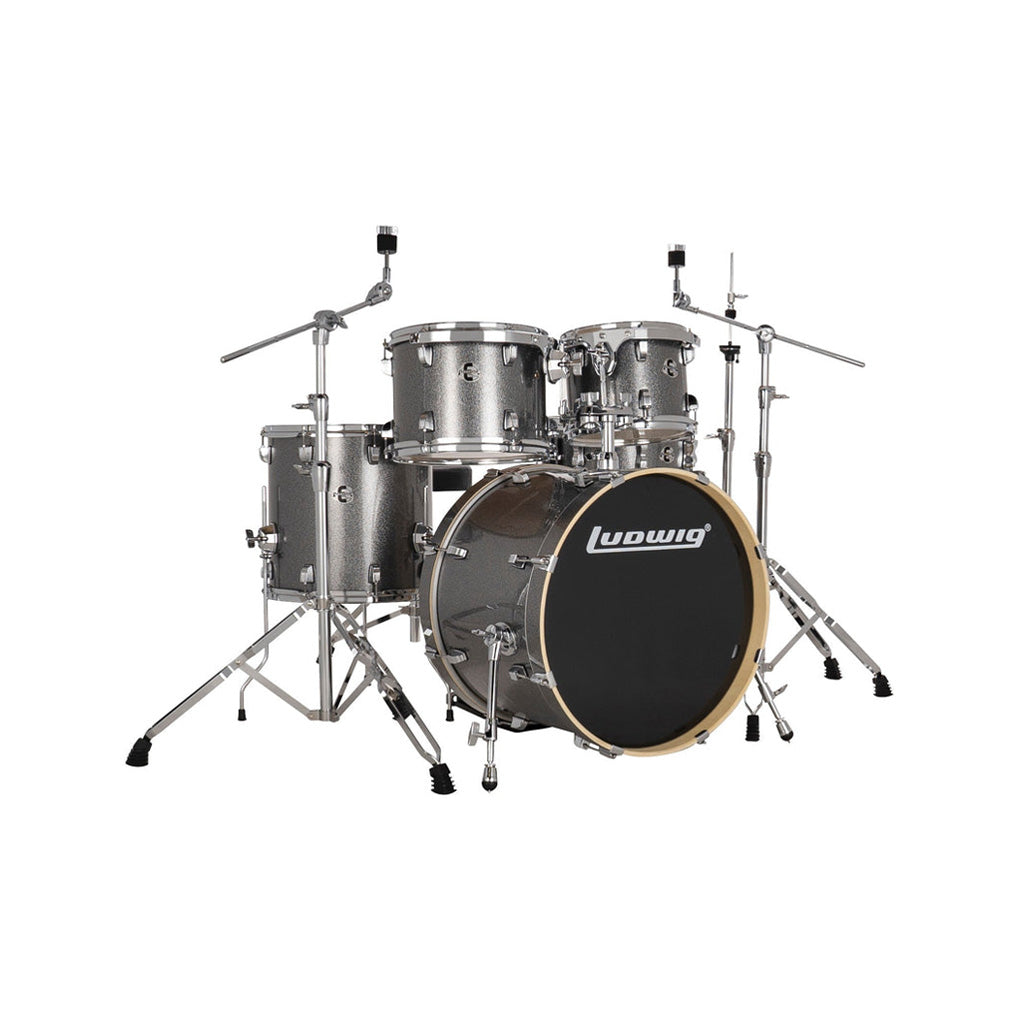 Ludwig LE520028 Evolution 5-Piece Drum Kit w/Hardware, Platinum