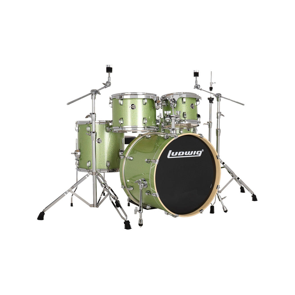 Ludwig LE522018 Evolution 5-Piece Drum Kit w/Hardware, Mint