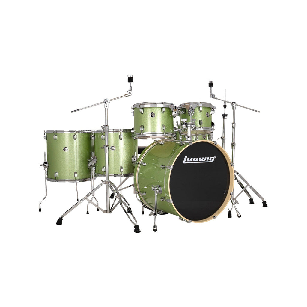 Ludwig LE622018 Evolution 6-Piece Drum Kit w/Hardware, Mint
