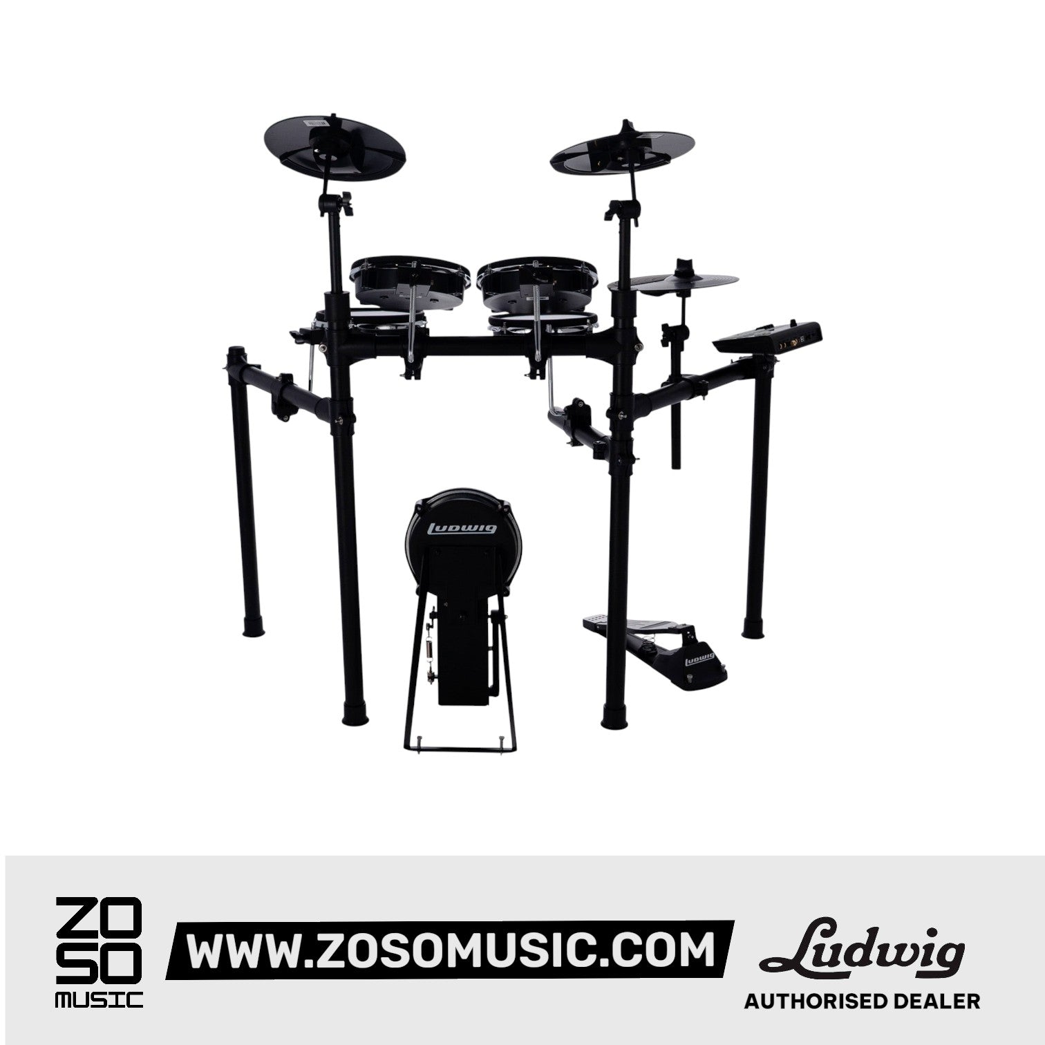Ludwig LED102 Verse EX Electronic Drum Kit |  LUDWIG |  DRUM-ELECTRONIC |  Zoso Music