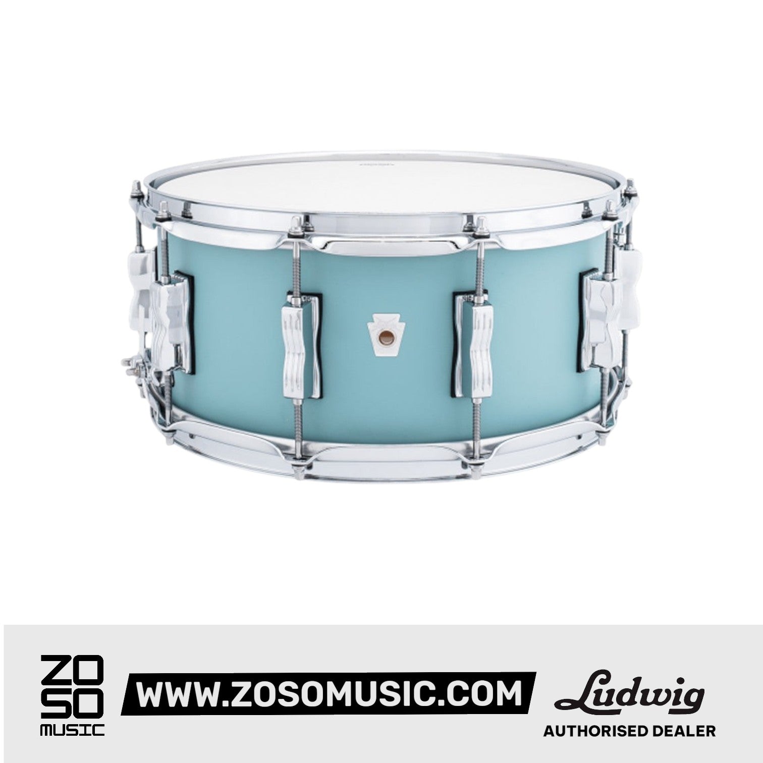Ludwig LFN244TX3R 14x14inch Neusonic Floor Tom, Skyline Blue |  LUDWIG |  DRUM-ACOUSTIC |  Zoso Music