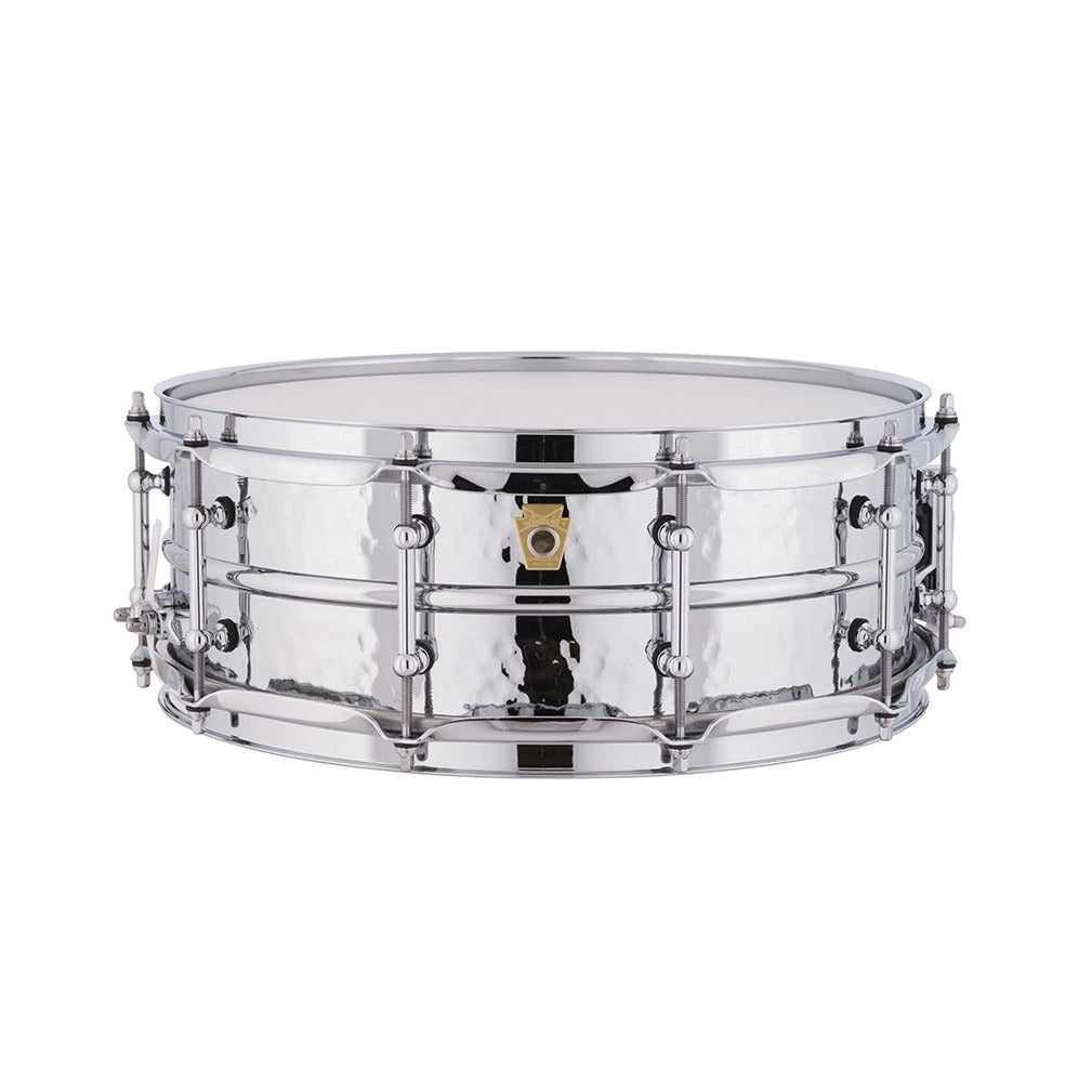 Ludwig LM400KT 5x14inch Supraphonic Chrome-Plated Aluminium Snare Drum, Hammered Shell, Tube Lugs