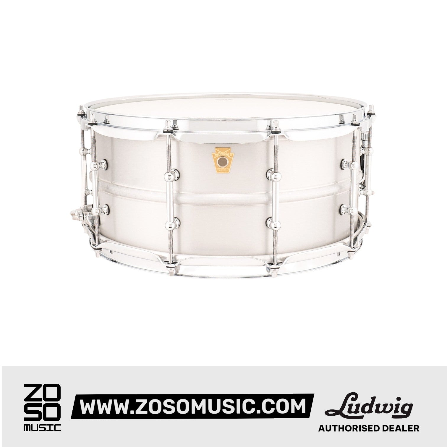 Ludwig LM405CT 6.5x14inch Acrolite Snare Drum w/Tube Lugs  Zoso Music Sdn Bhd