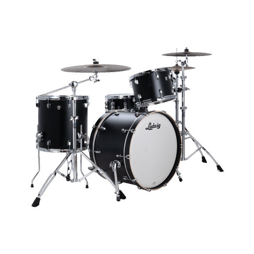 Ludwig LN24233TXB2 Neusonic 3-Piece Shell Pack (22B+13T+16F), Black Velvet