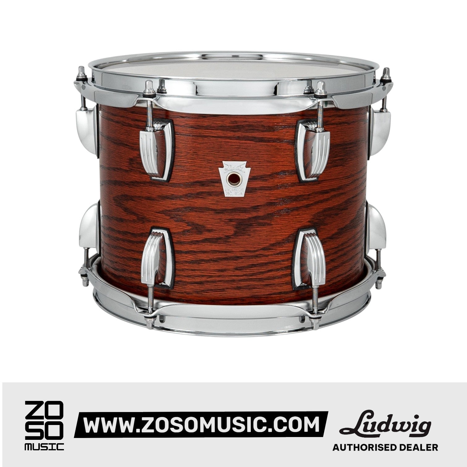 Ludwig LS754XXTW 5x14inch Classic Oak Snare Drum, Tennessee Whiskey |  LUDWIG |  DRUM-SNARE DRUM |  Zoso Music