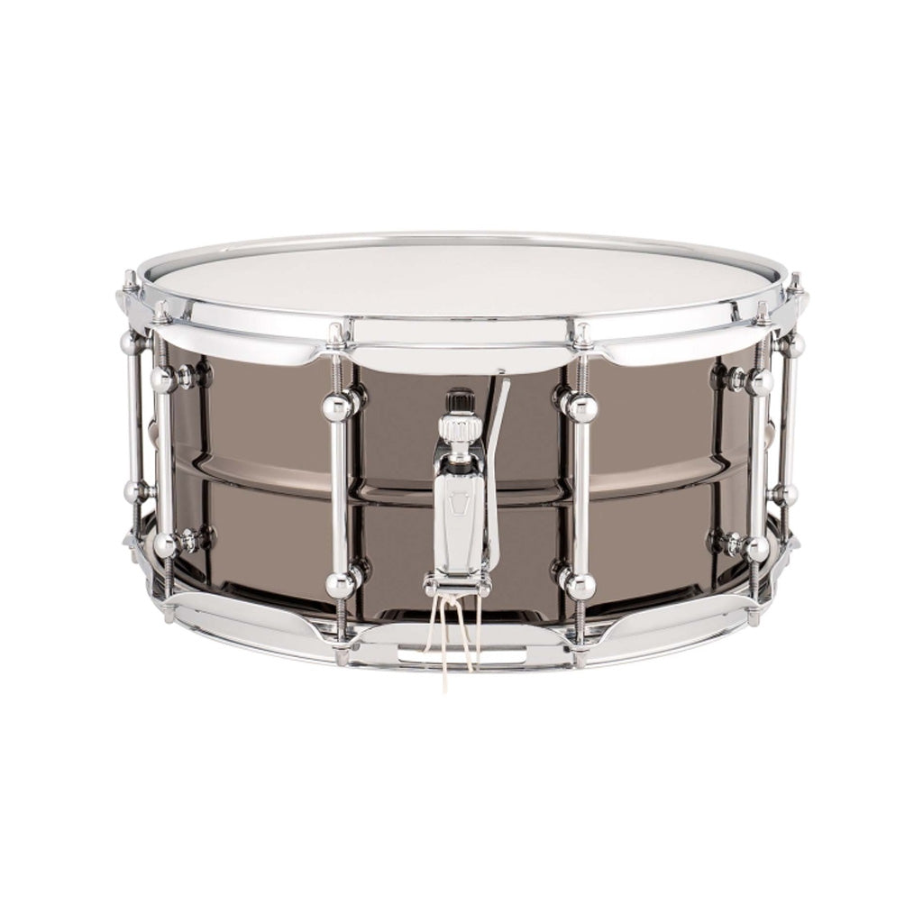 Ludwig LU6514C 6.5x14inch Universal Brass Snare, Black Nickel Plated Shell
