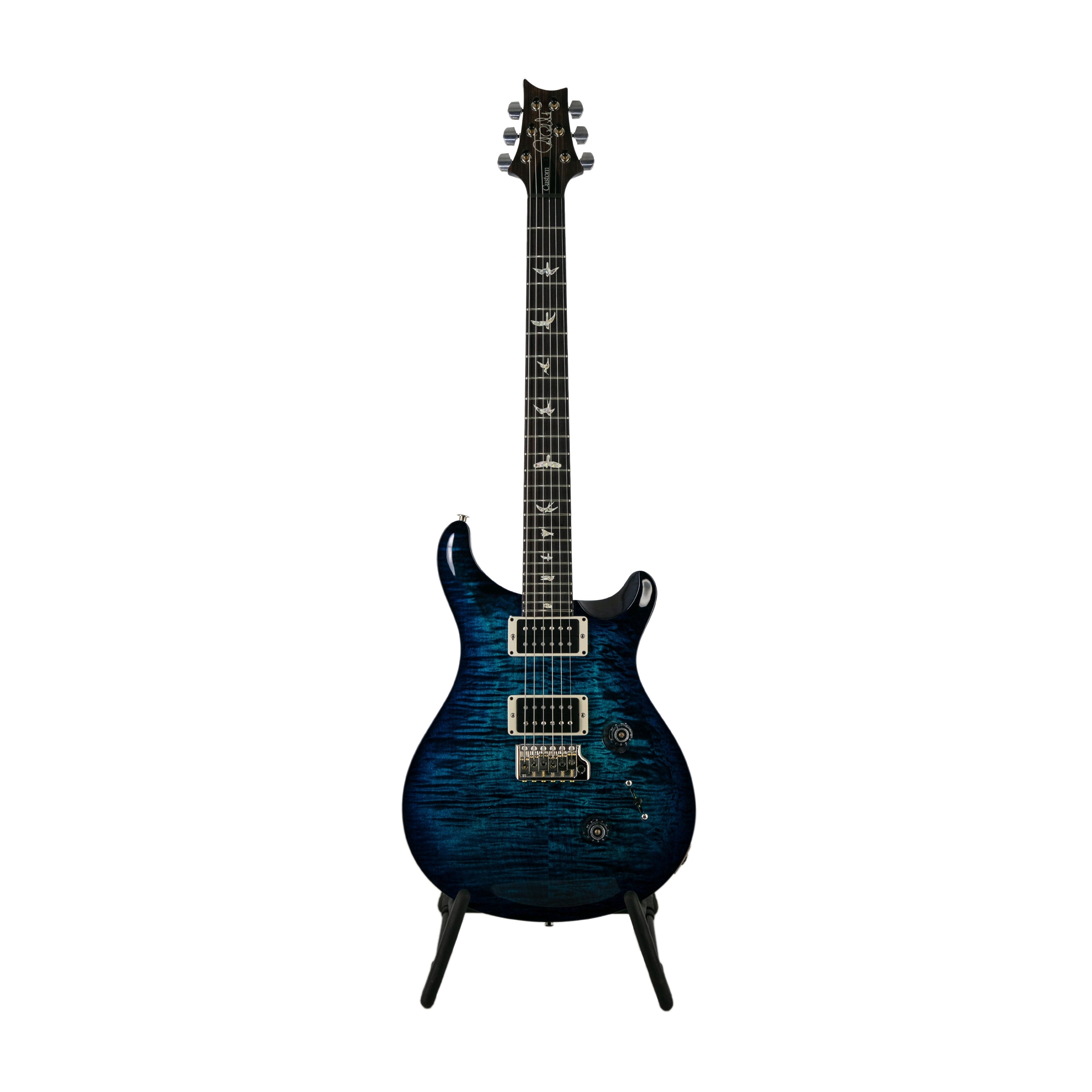 PRS Custom 24 Electric Guitar w/Case, Custom Color, Faded Blue Burst
