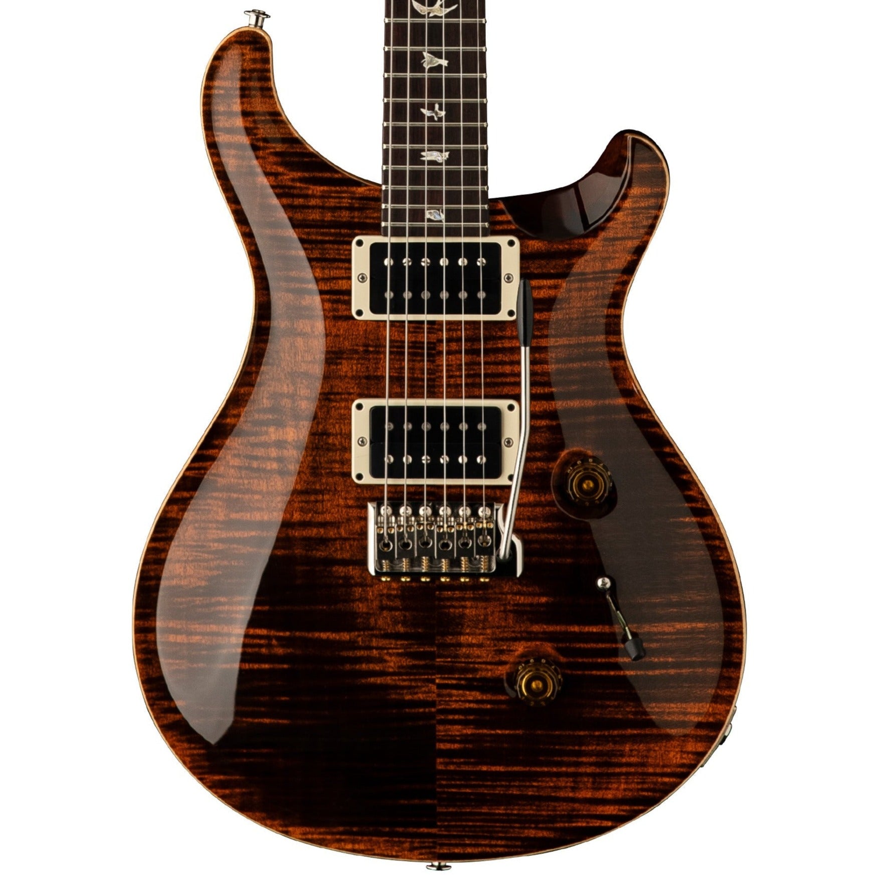 PRS Custom 24 Electric Guitar w/Pattern Thin Neck, Orange Tiger | Zoso Music Sdn Bhd