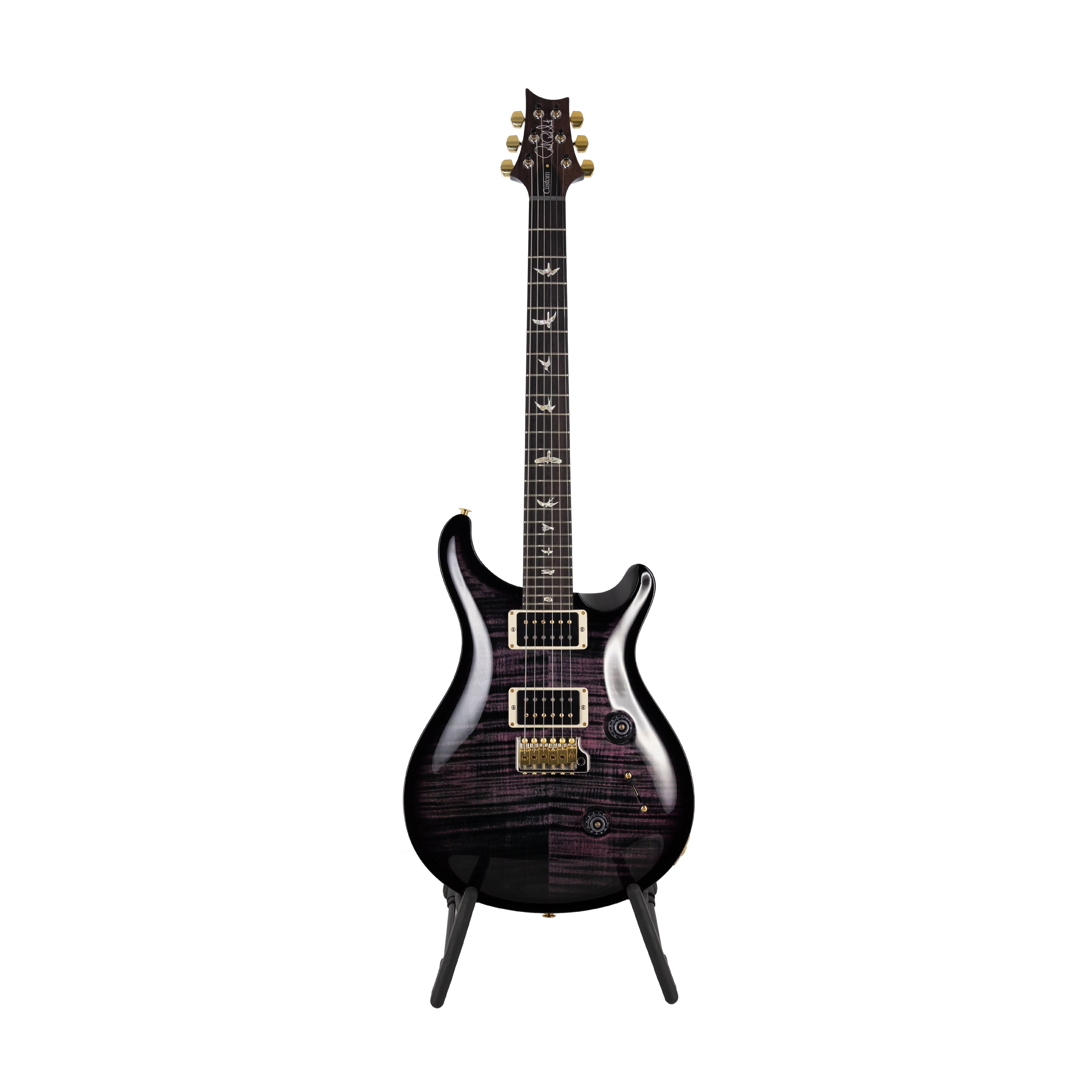 PRS Custom 24 10-Top Electric Guitar, Custom Color, Faded Violet - Zoso Music