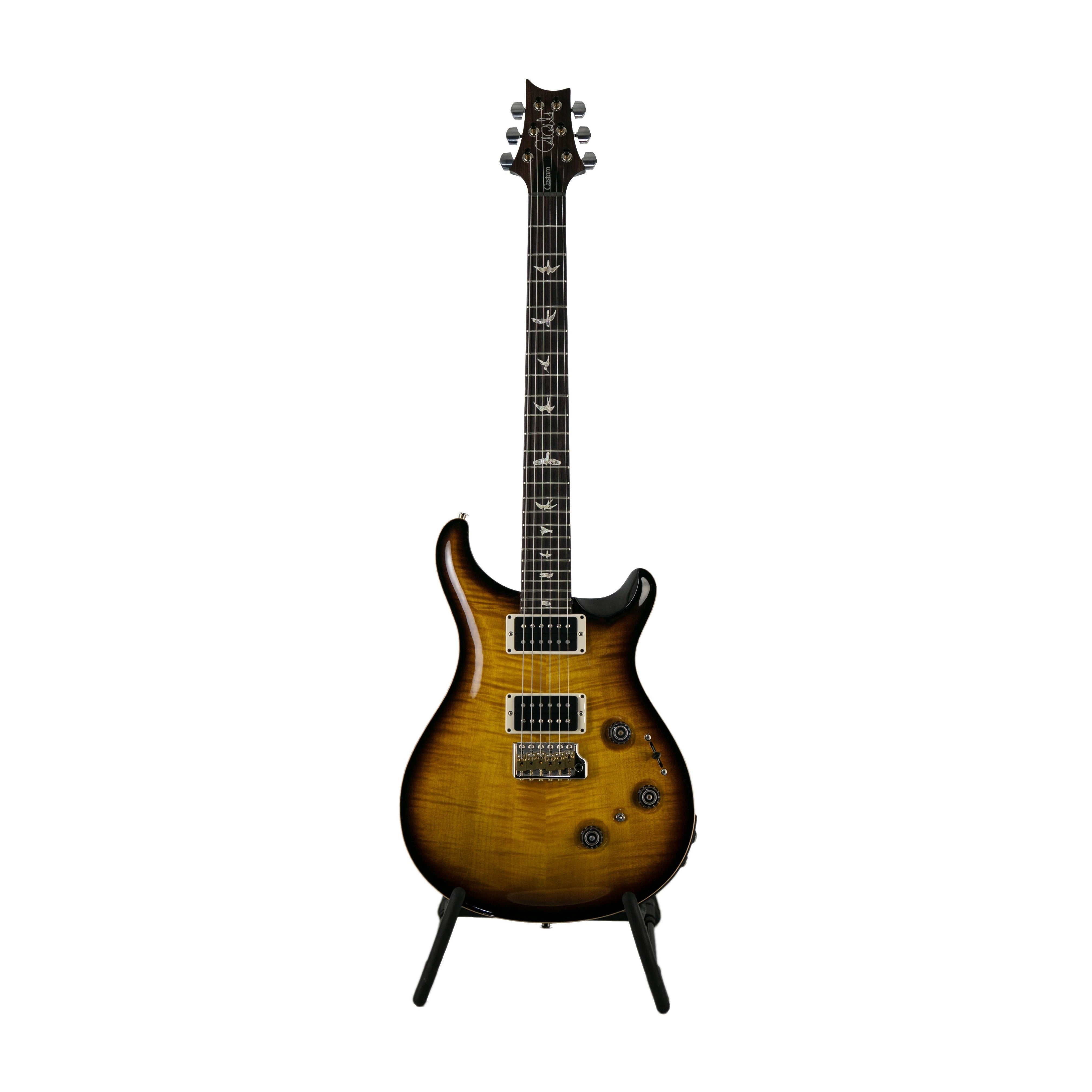PRS Custom 24 Piezo Electric Guitar w/Case, Custom Color, Black Sunburst