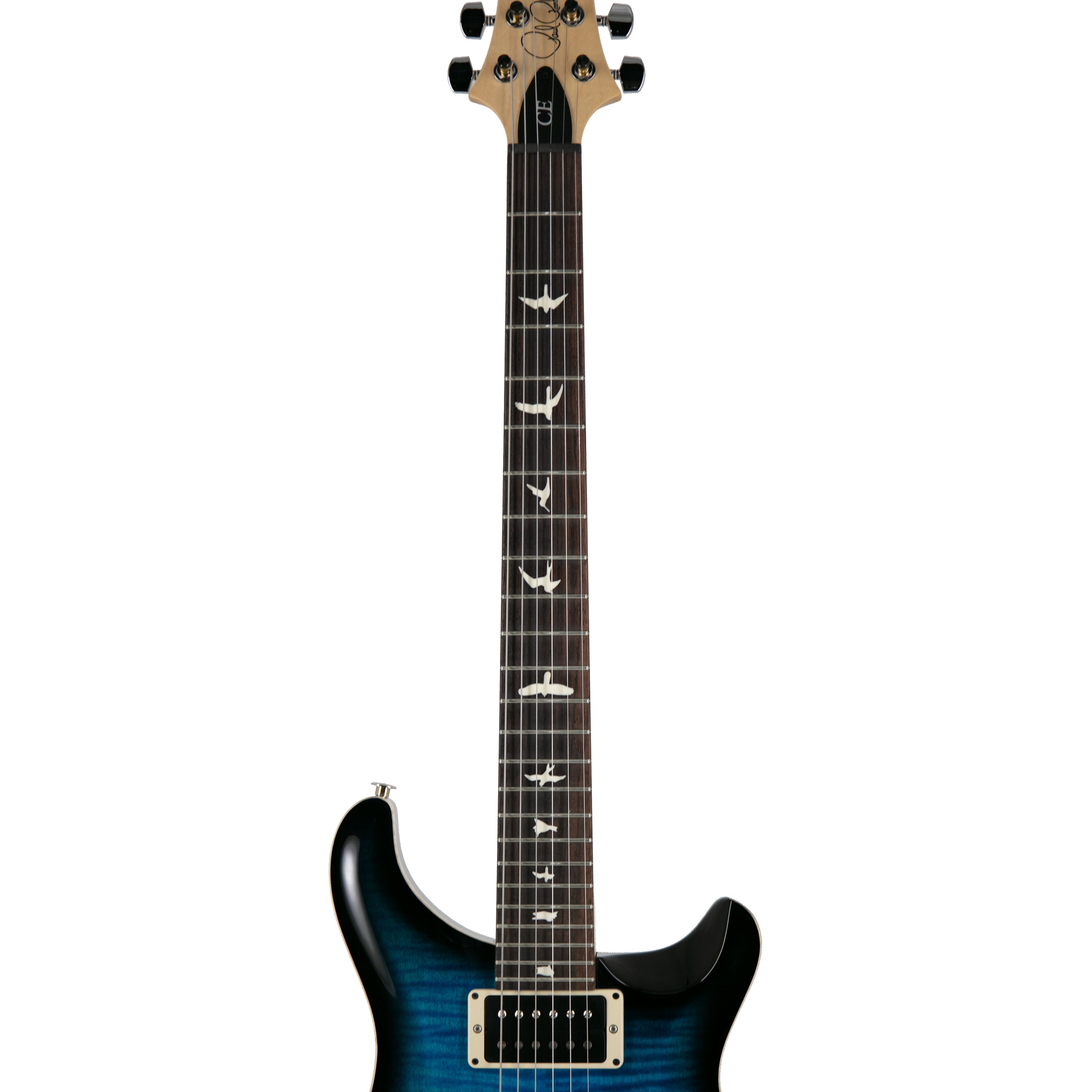 PRS CE24 Electric Guitar w/Bag, Custom Color, Whale Blue Smokeburst - Zoso Music