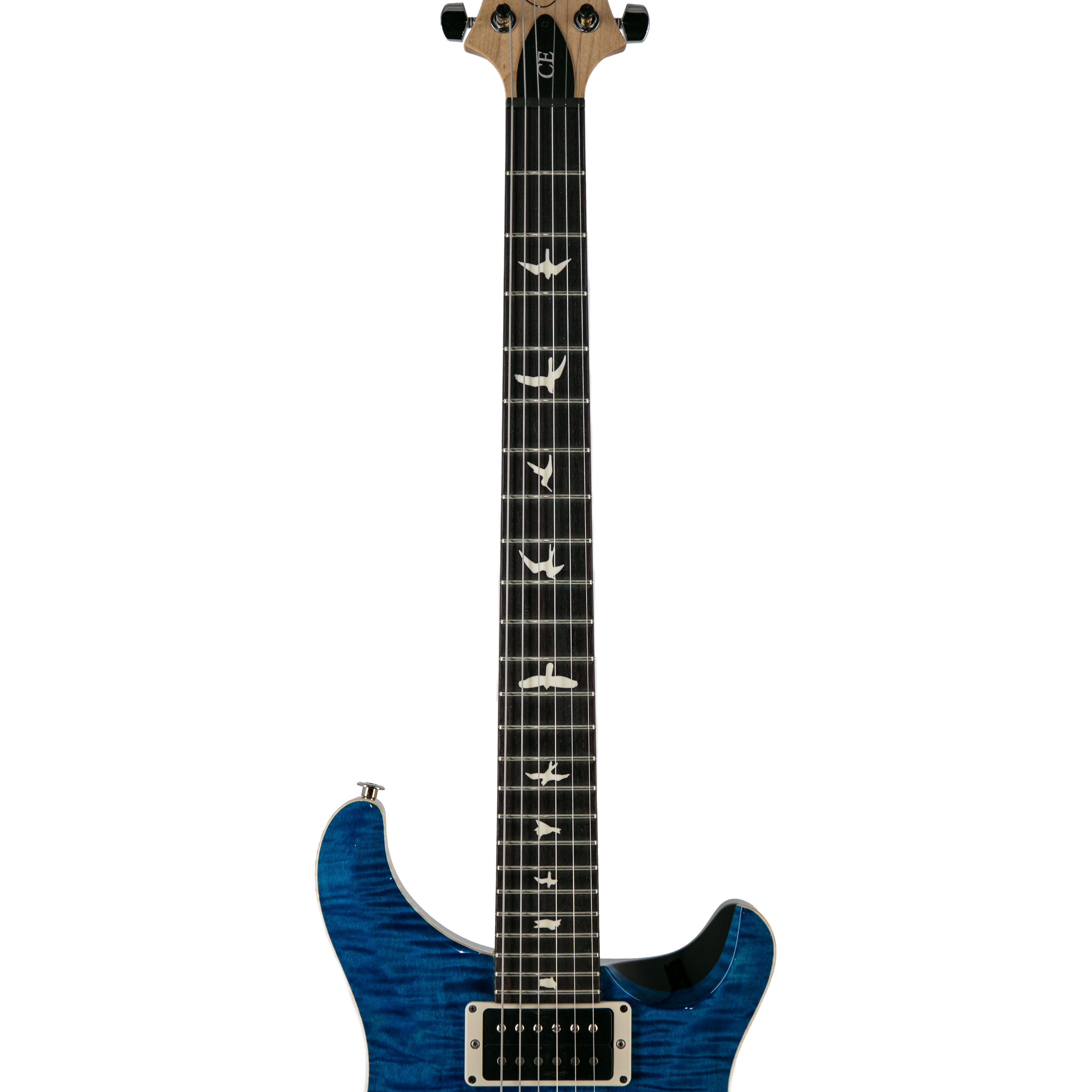 PRS CE24 Electric Guitar w/Bag, Custom Color, Blue Matteo Burst