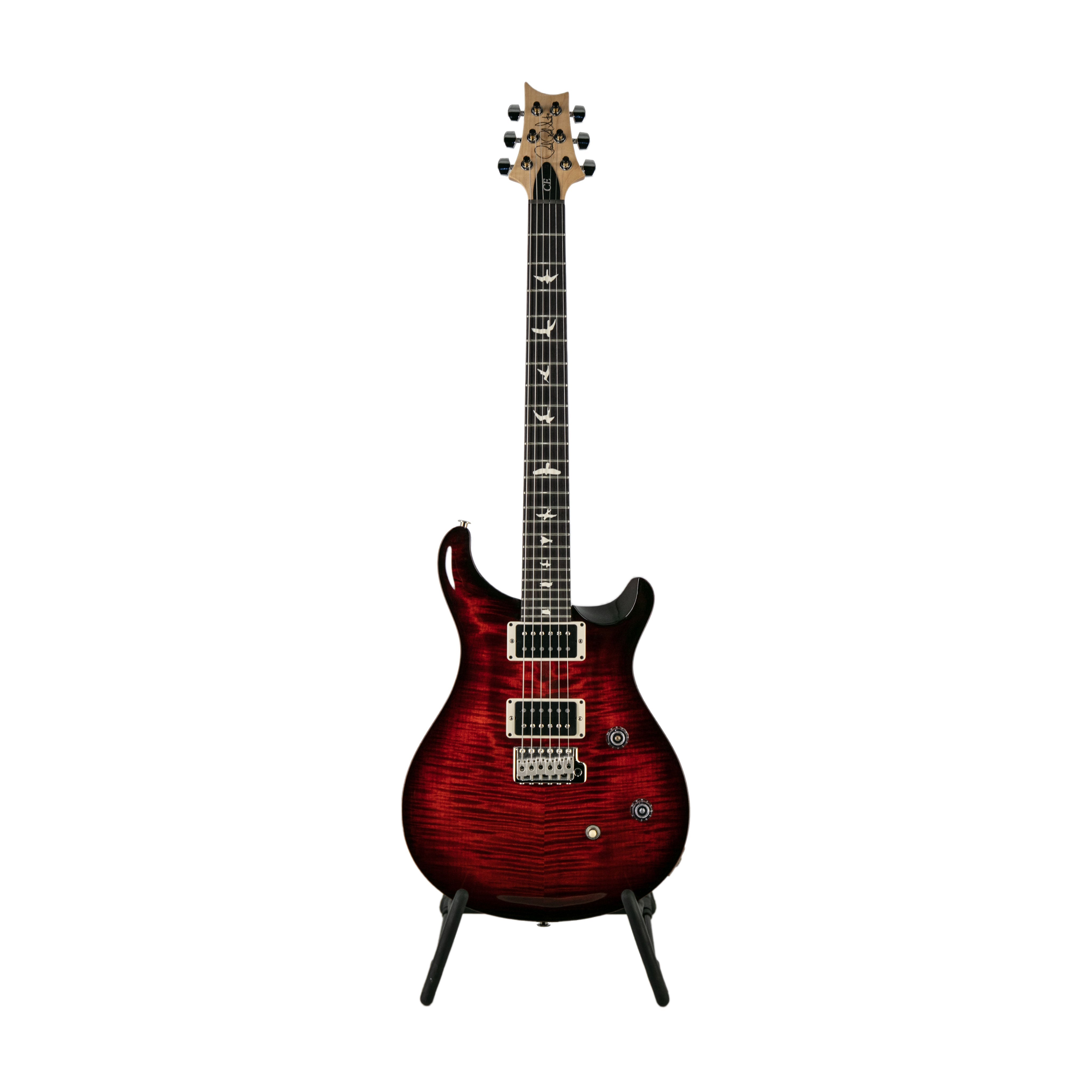 PRS CE24 Electric Guitar w/Bag, Custom Color, Fire Red Burst (104147-CC-MC5-0352074) - Zoso Music