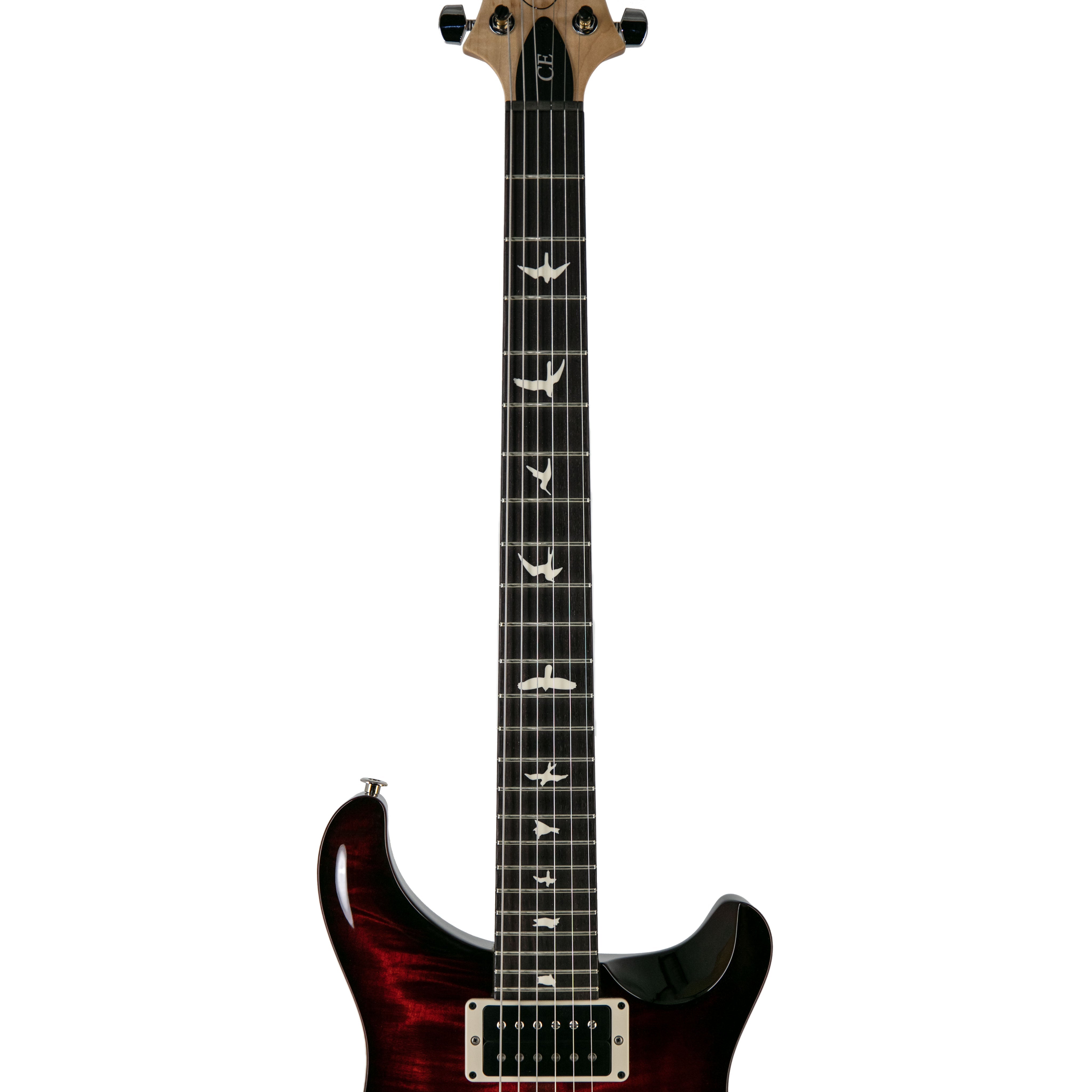 PRS CE24 Electric Guitar w/Bag, Custom Color, Fire Red Burst (104147-CC-MC5-0352074) - Zoso Music