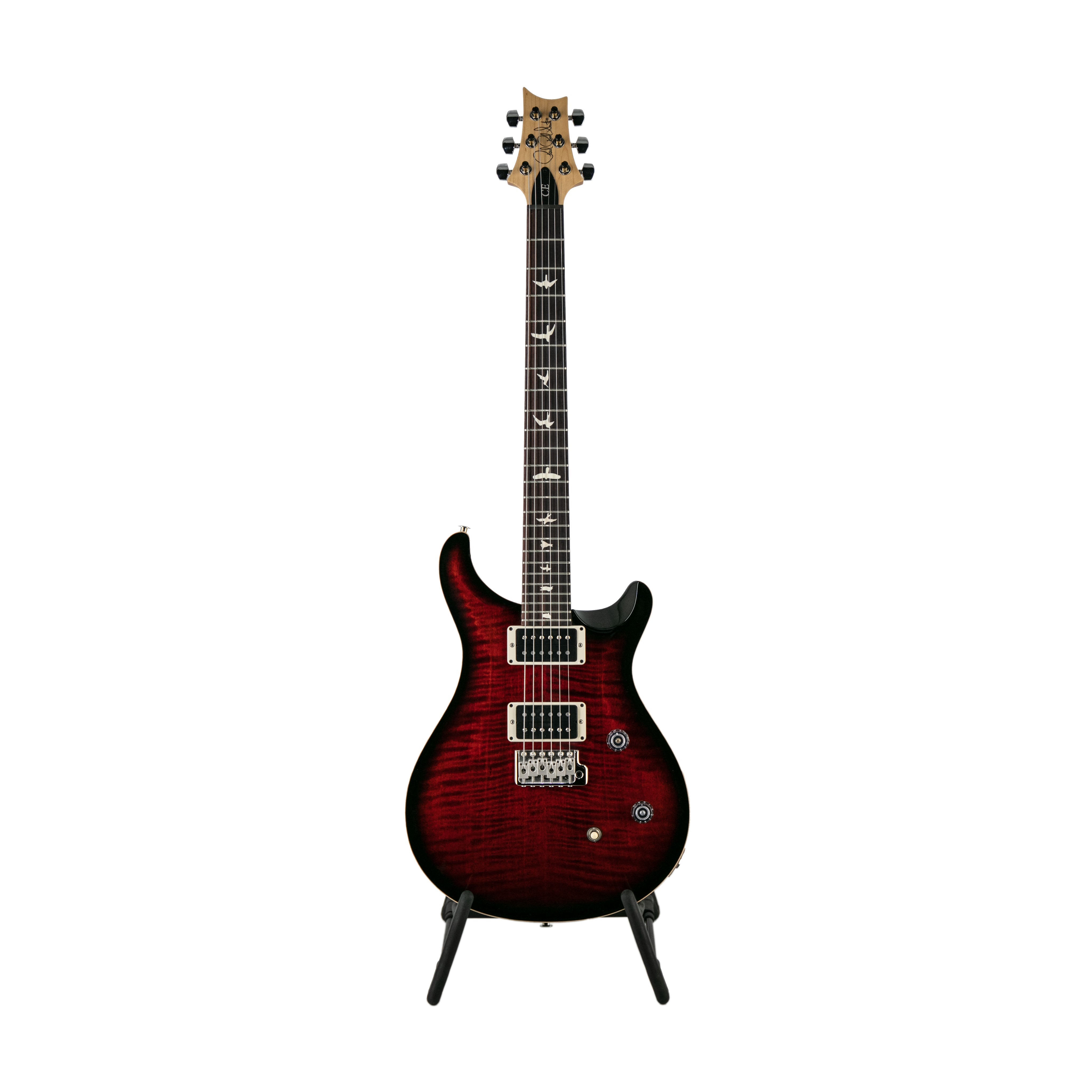 PRS CE24 Electric Guitar w/Bag, Custom Color, Fire Red Burst - Zoso Music