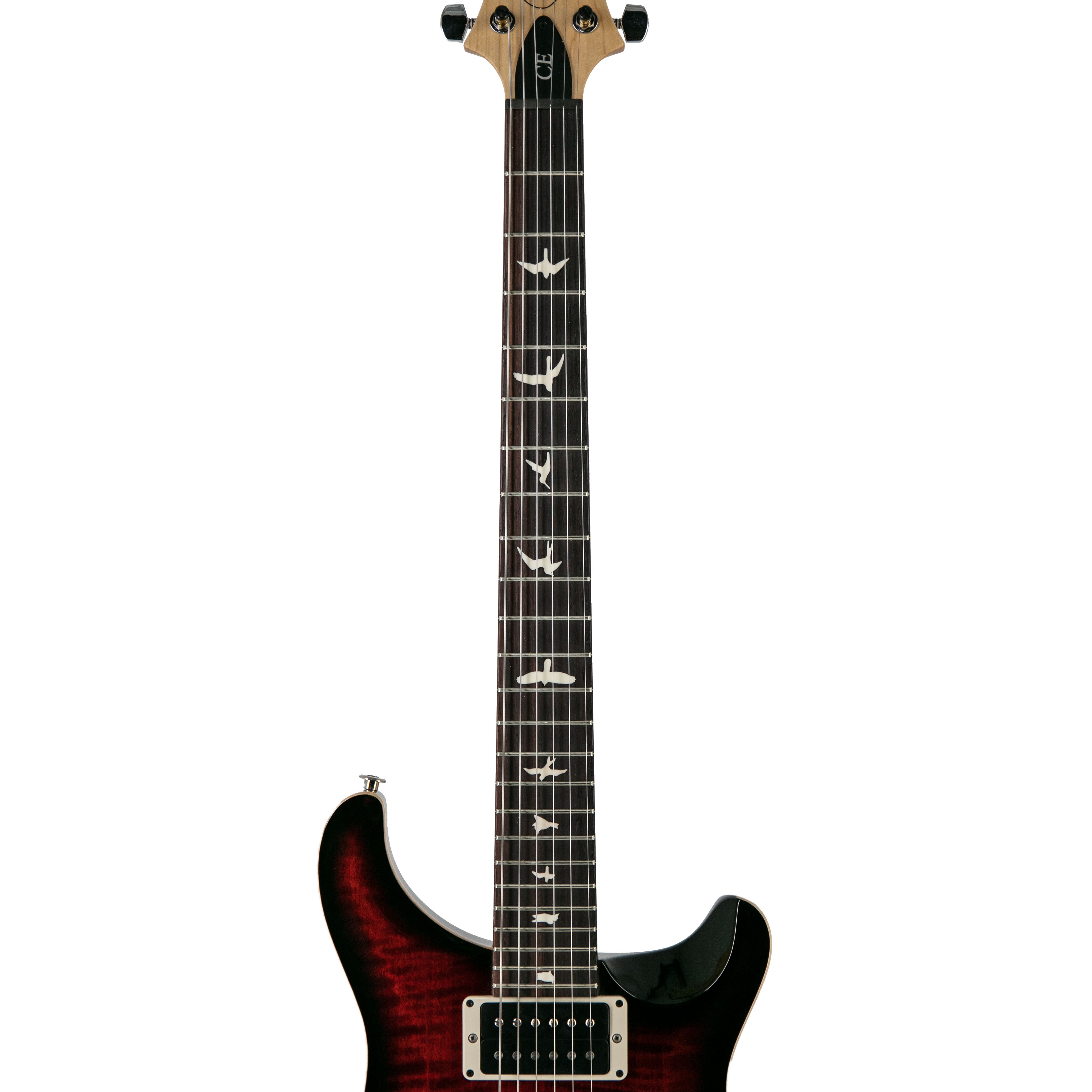 PRS CE24 Electric Guitar w/Bag, Custom Color, Fire Red Burst - Zoso Music