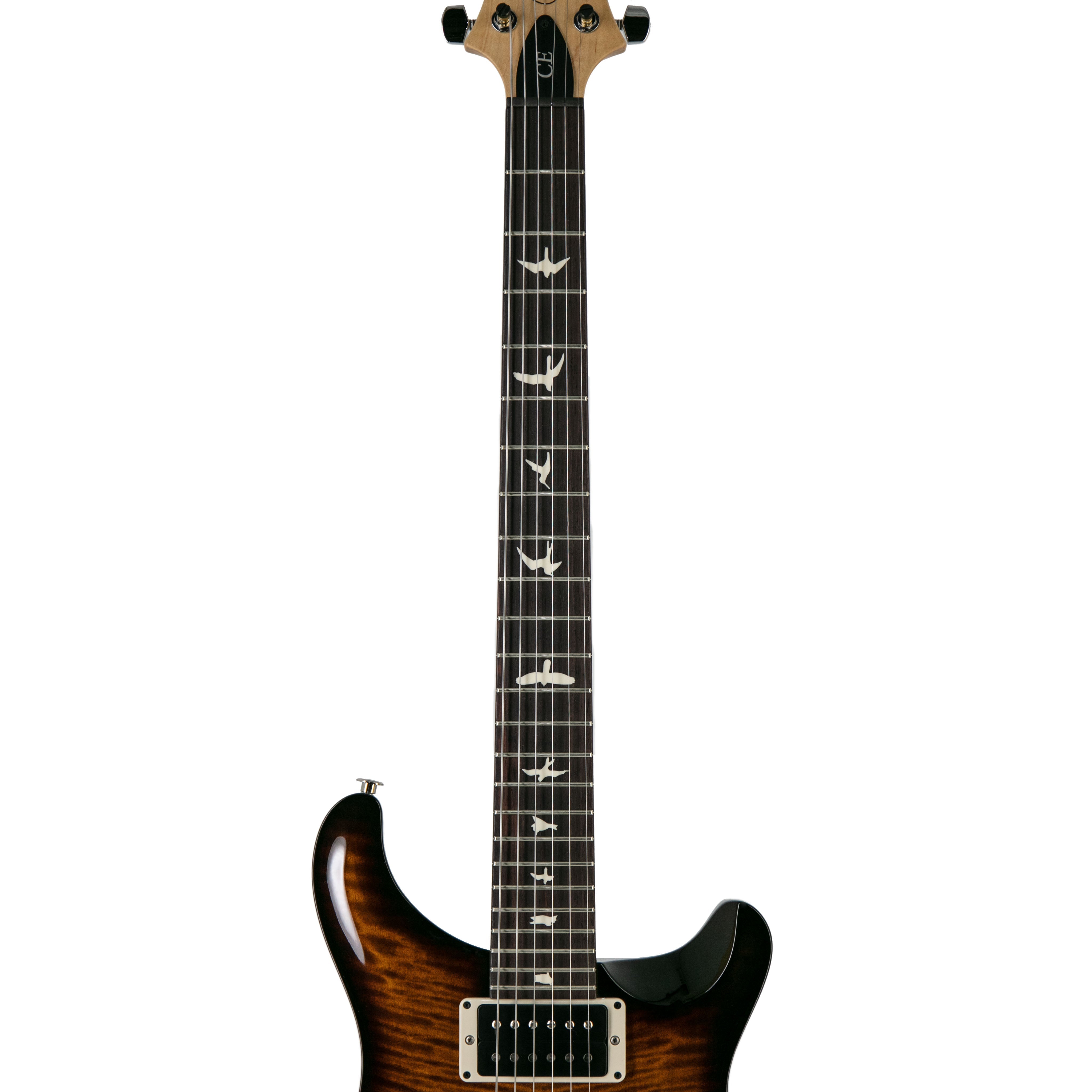 PRS CE24 Electric Guitar w/Bag, Custom Color, Amber Smokewrap Burst - Zoso Music