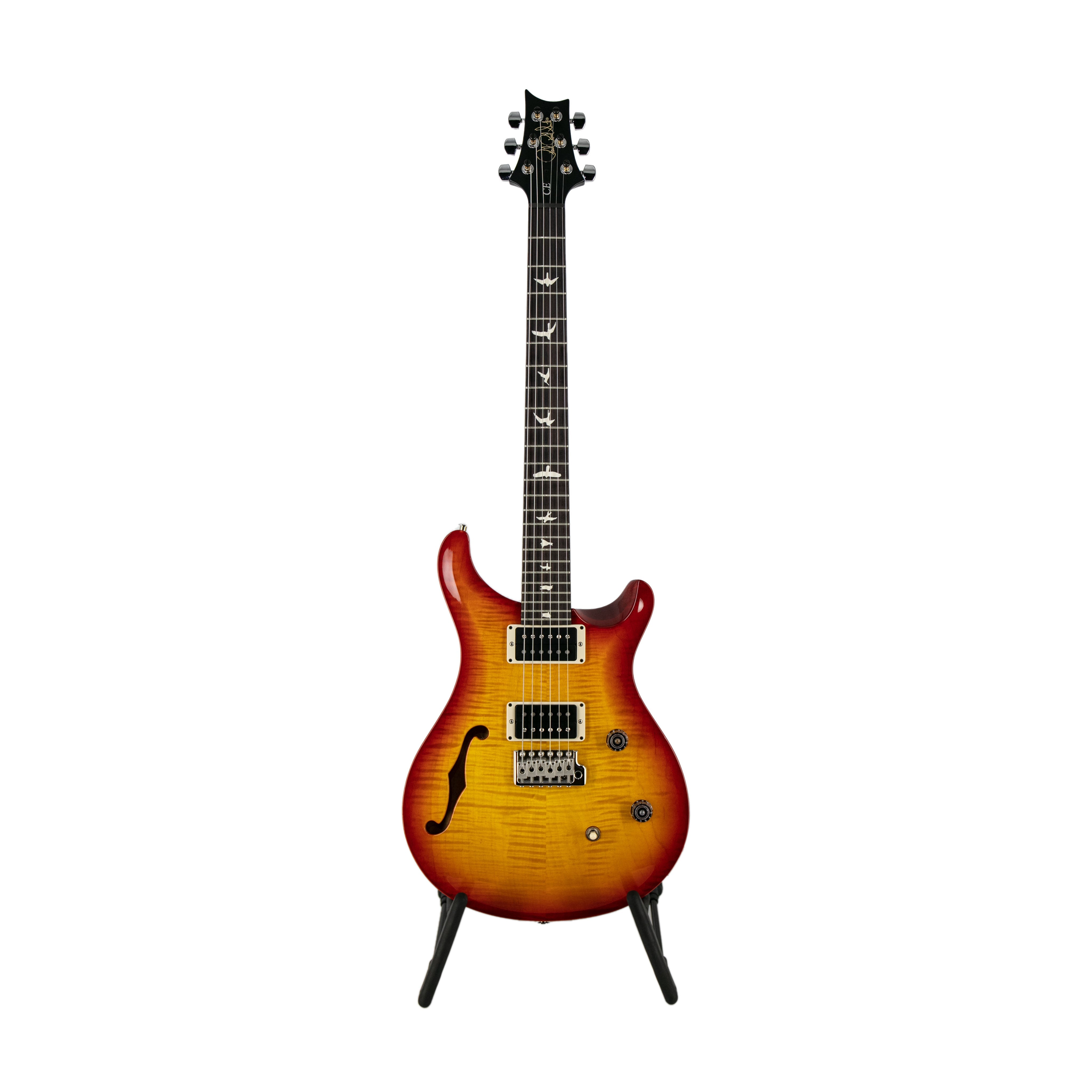PRS CE24 Semi-Hollow Electric Guitar w/Bag, Custom Color, Cherry Sunburst - Zoso Music