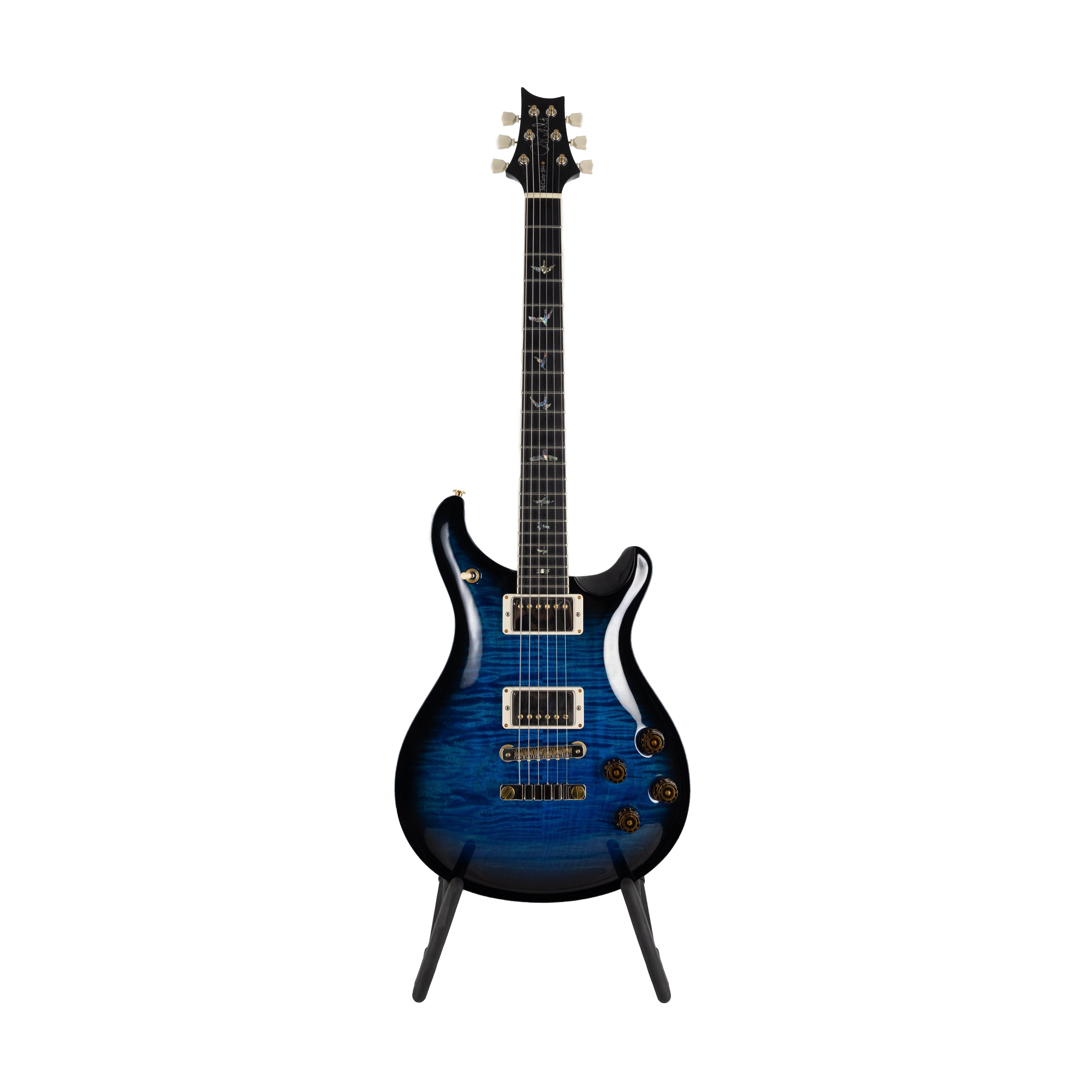 PRS McCarty 594 w/Case, Artist Package w/Ebony FB, Cobalt Blue Smokeburst/Blue Binding - Zoso Music