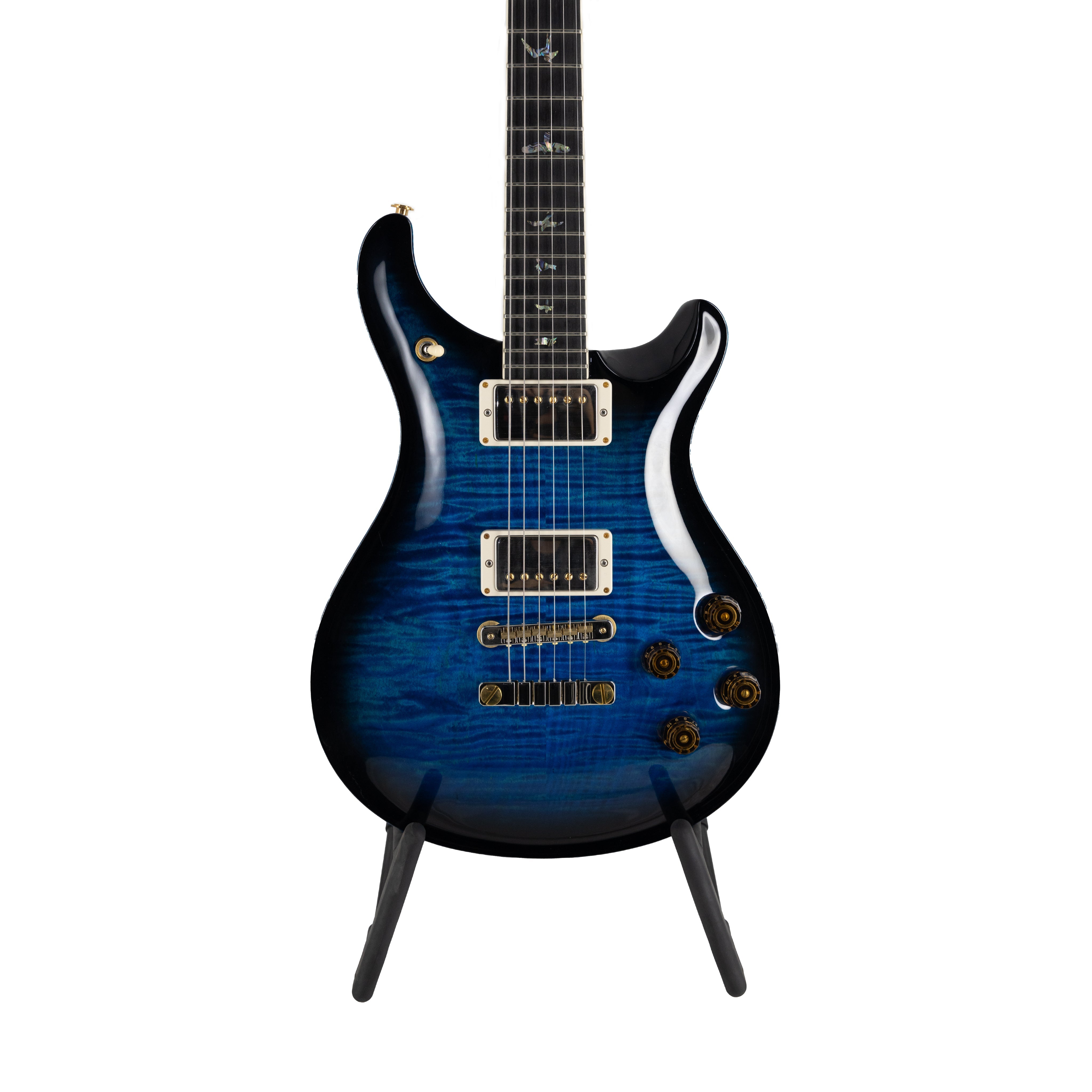 PRS McCarty 594 w/Case, Artist Package w/Ebony FB, Cobalt Blue Smokeburst/Blue Binding - Zoso Music
