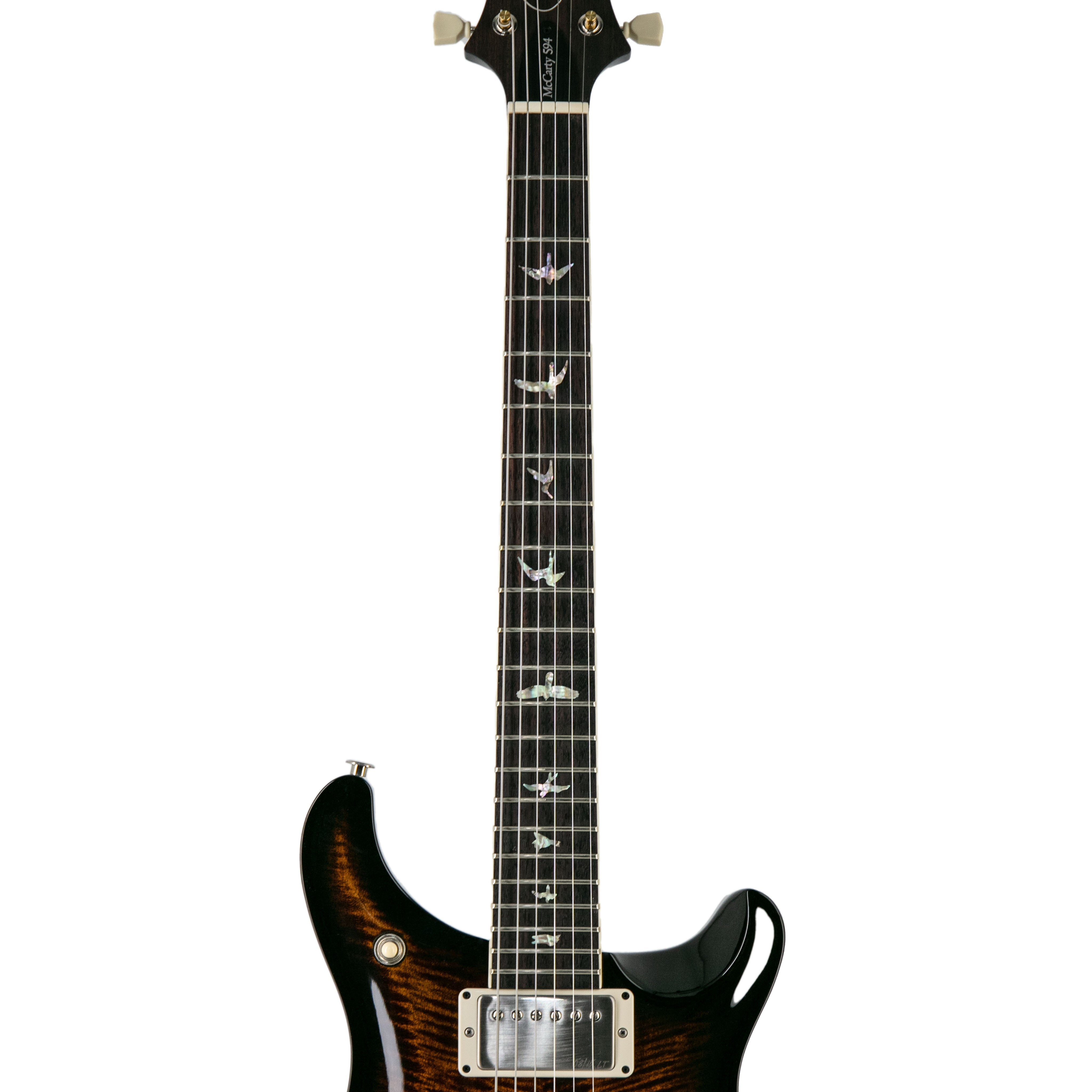PRS McCarty Hollowbody 594 Electric Guitar w/Case, Custom Color, Black Gold Smokewrap Burst - Zoso Music