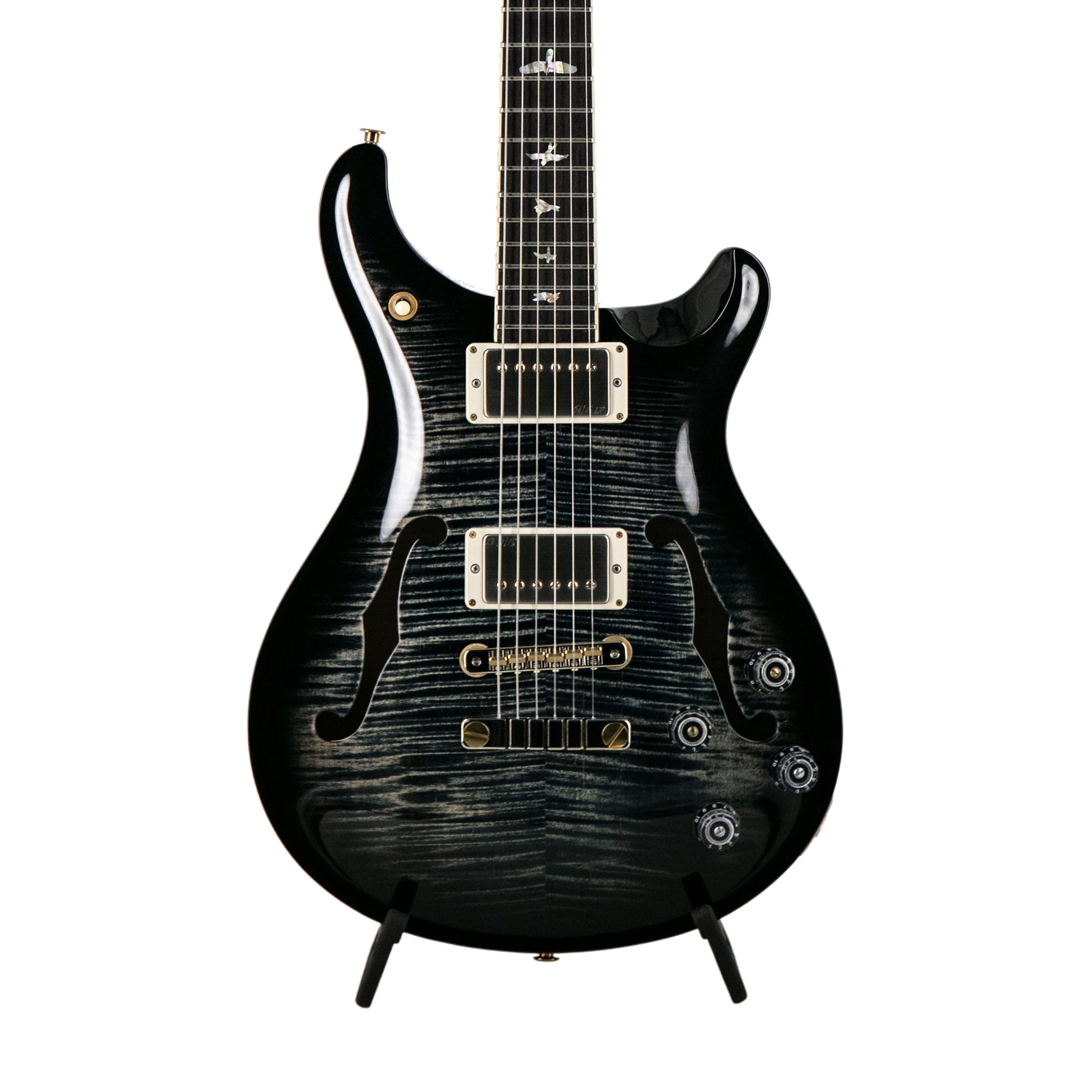 PRS McCarty 594 Hollowbody II 10-Top Electric Guitar, Custom Color, Faded Whale Blue Smokeburst | Zoso Music Sdn Bhd