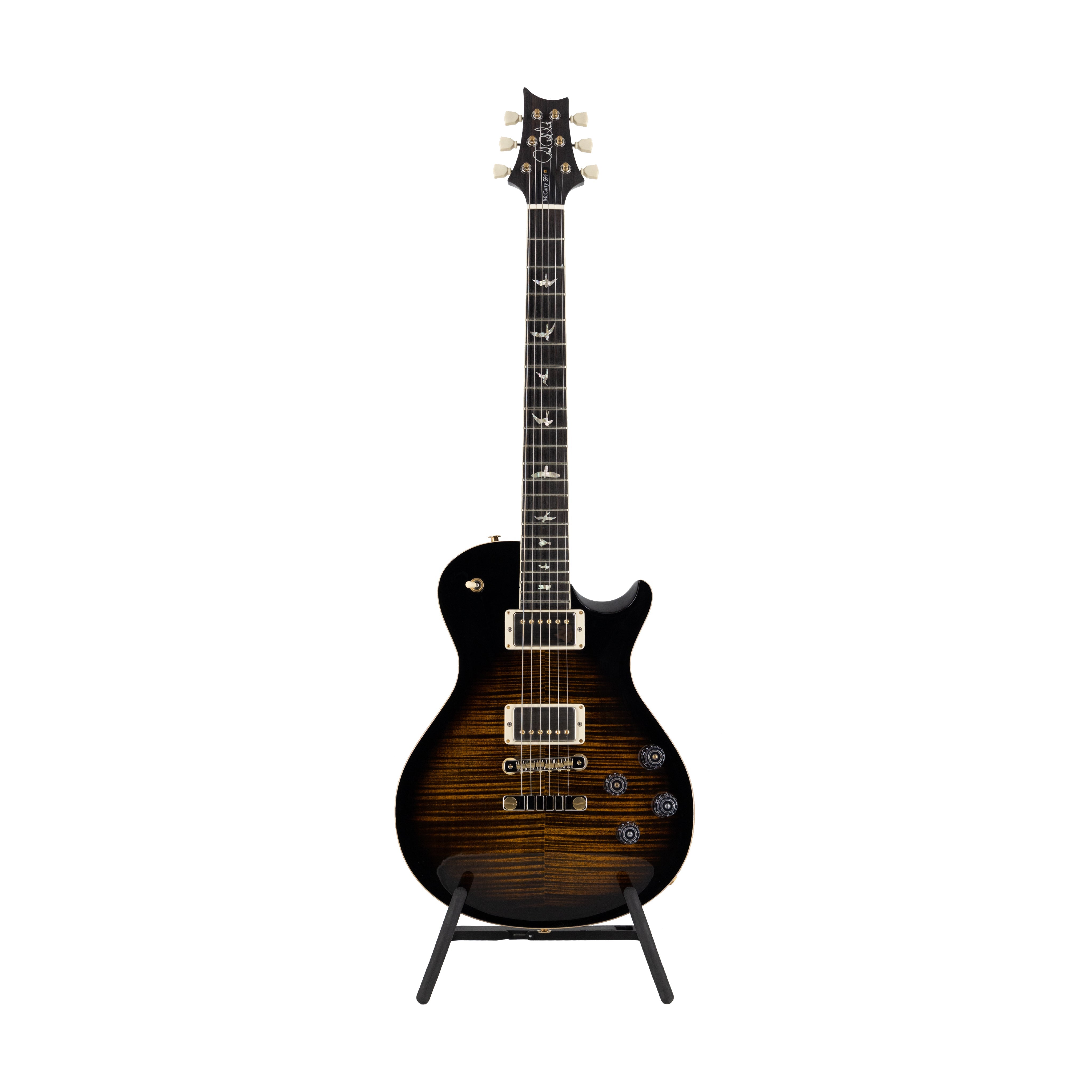 PRS McCarty Singlecut 594 10-Top Electric Guitar w/Bag, Custom Color, Black Gold Wrapburst - Zoso Music