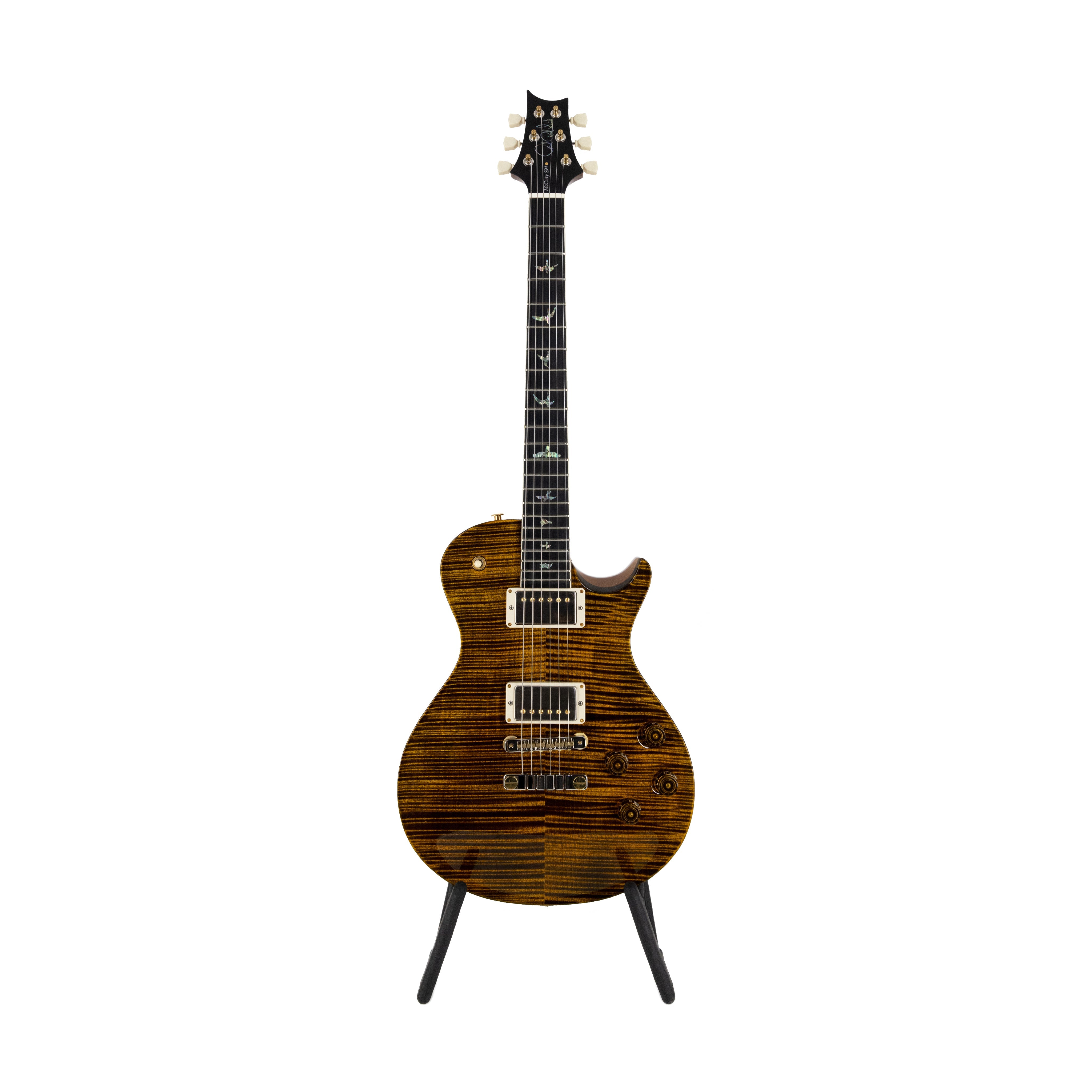PRS McCarty Singlecut 594 Artist Package Electric Guitar, Custom Color, Yellow Tiger - Zoso Music