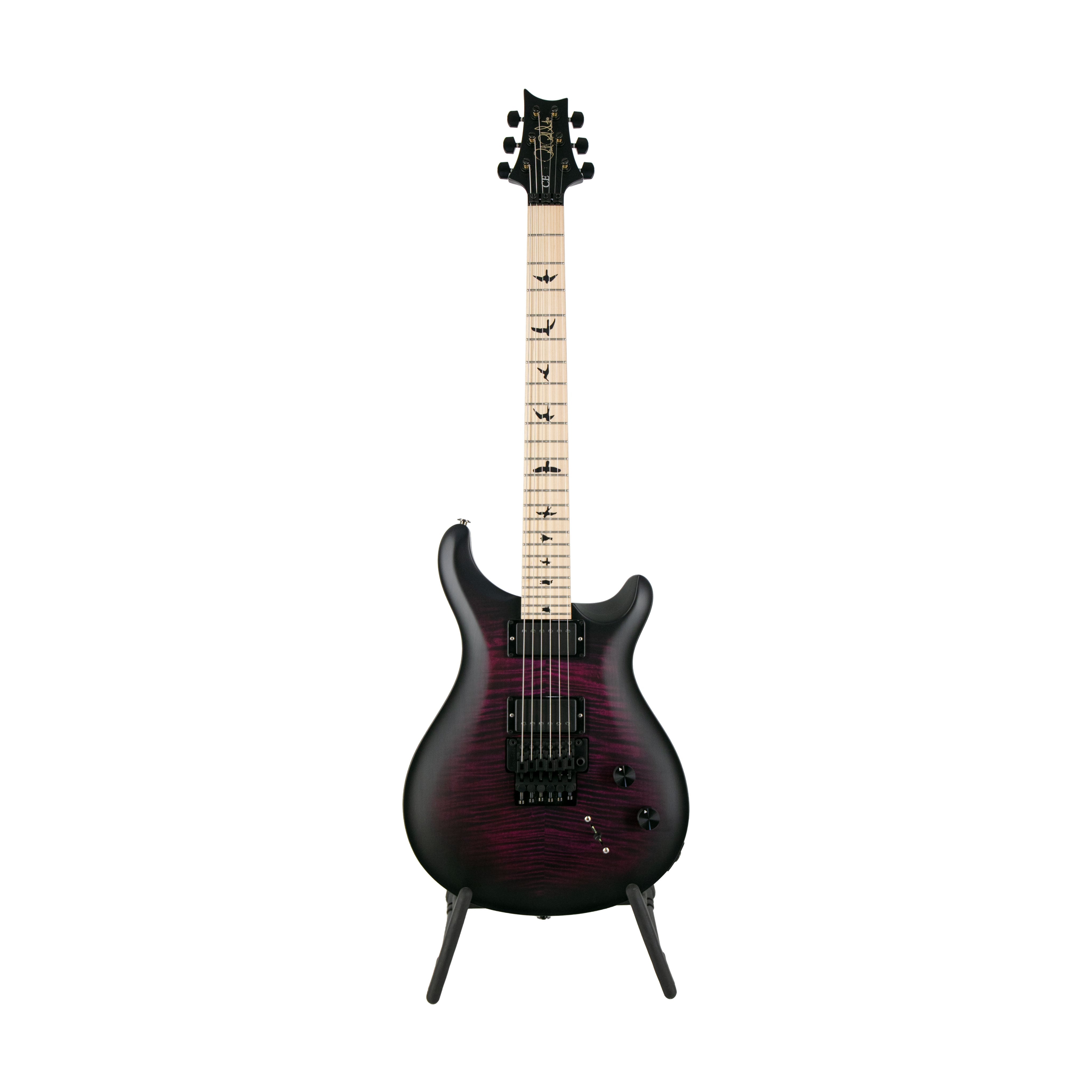 PRS Dustie Waring CE24 Floyd Electric Guitar w/Bag, Custom Color, Red - Zoso Music