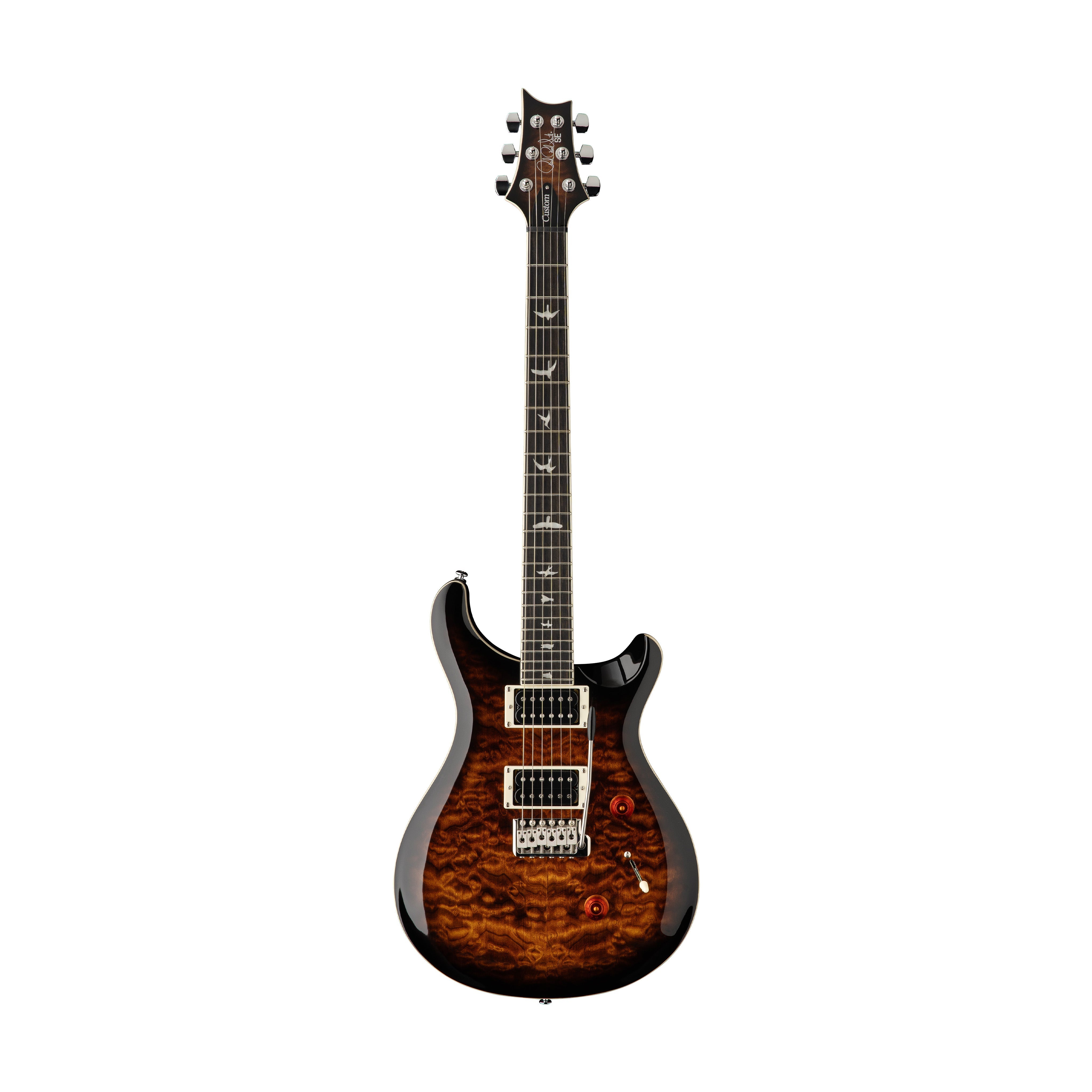 PRS SE Custom 24 Electric Guitar w/Quilt Package, Black Gold Sunburst |  PRS |  ELECTRIC GUITAR |  Zoso Music
