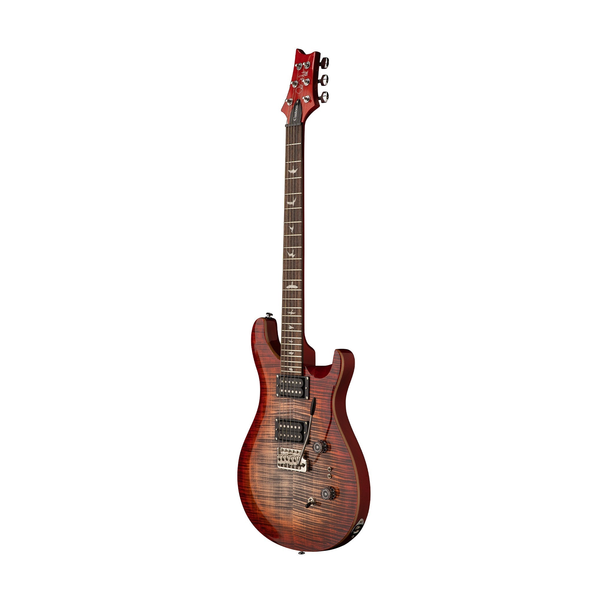 PRS SE Custom 24-08 Electric Guitar w/Bag, Charcoal Cherry Burst |  PRS |  ELECTRIC GUITAR |  Zoso Music