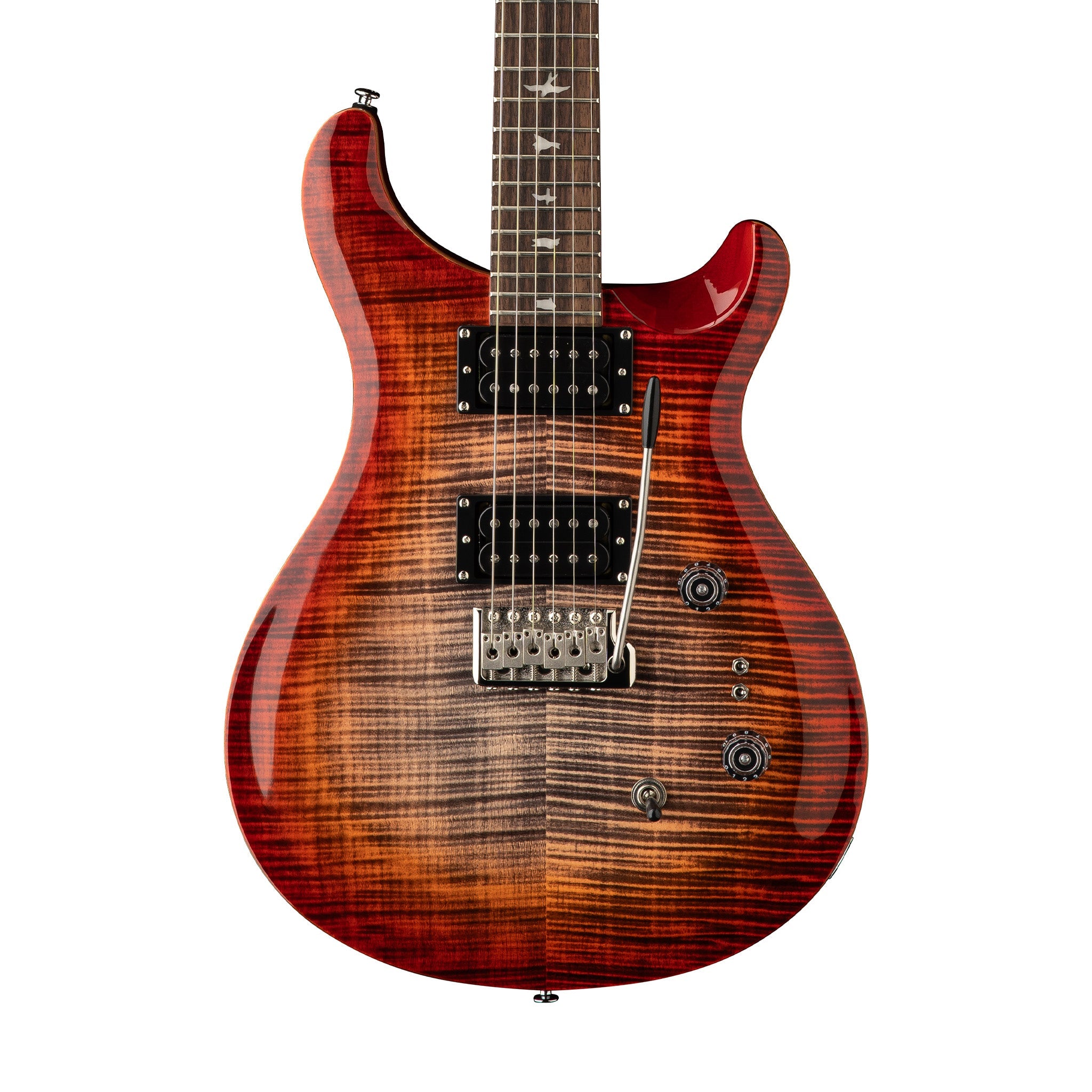 PRS SE Custom 24-08 Electric Guitar w/Bag, Charcoal Cherry Burst | Zoso Music Sdn Bhd