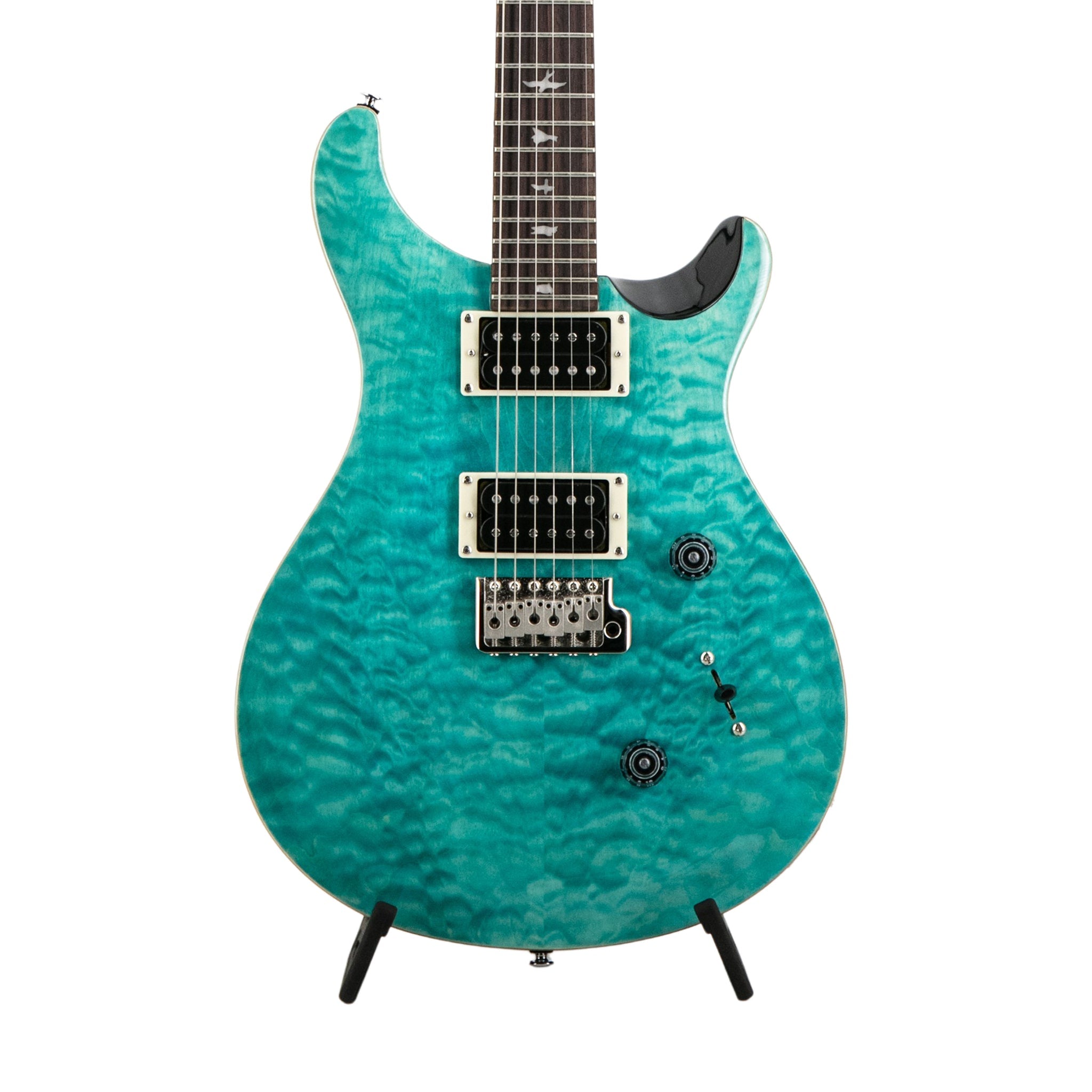 PRS SE Custom 24 Electric Guitar w/Bag, Quilted Sapphire | Zoso Music Sdn Bhd