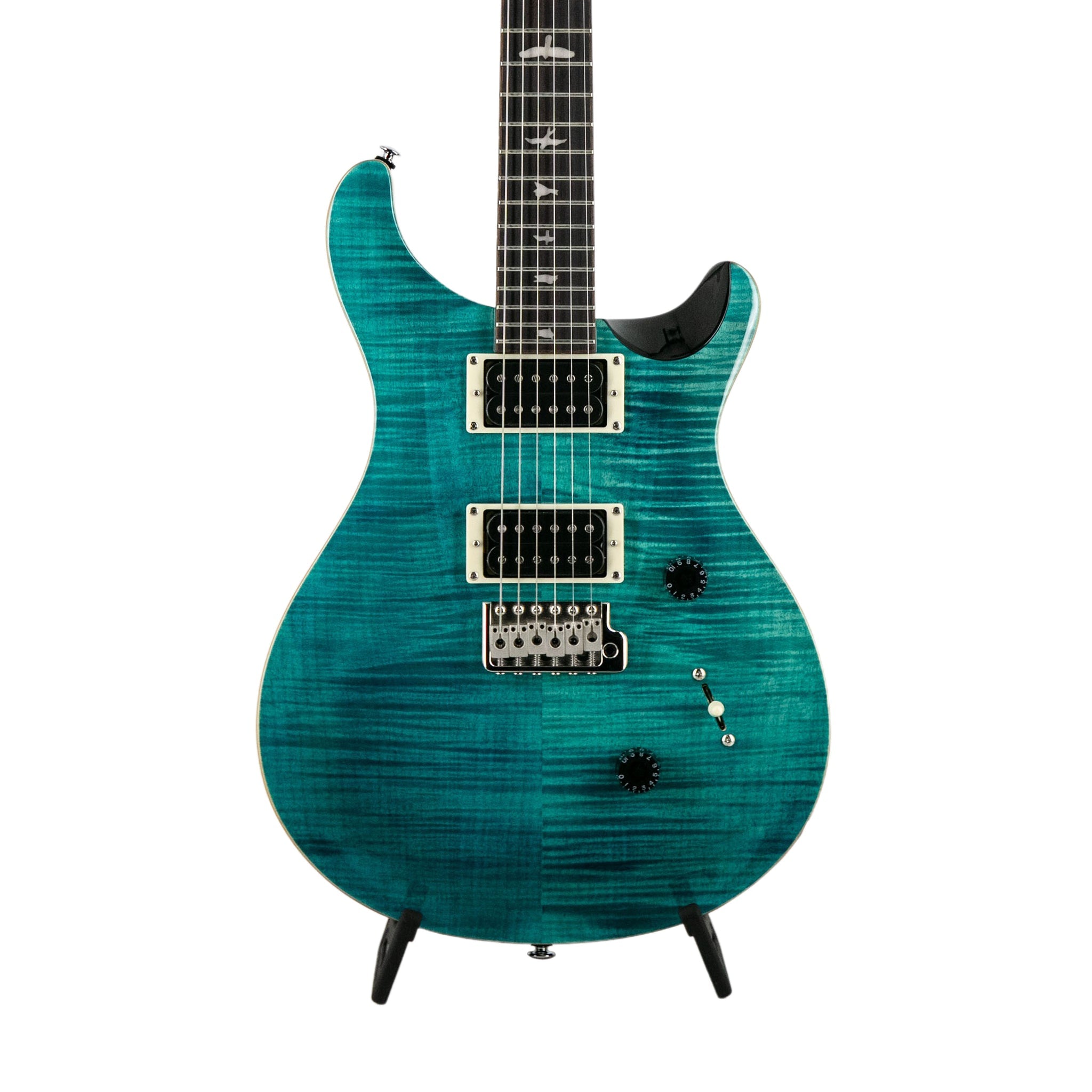 PRS SE Custom 24 Electric Guitar w/Bag, Sapphire & Black Back | Zoso Music Sdn Bhd