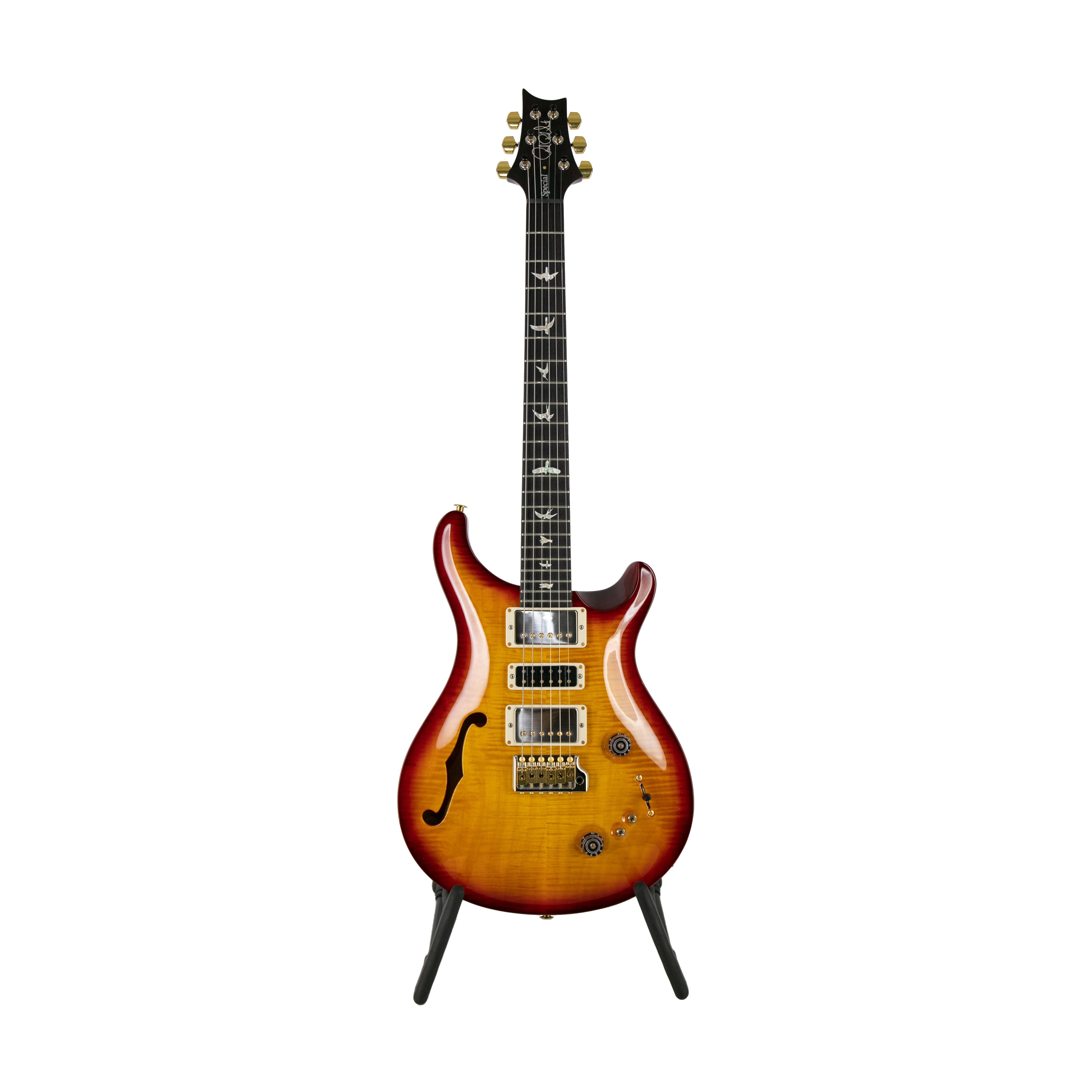 PRS Special Semi-Hollow 10-Top Electric Guitar, Dark Cherry Sunburst - Zoso Music