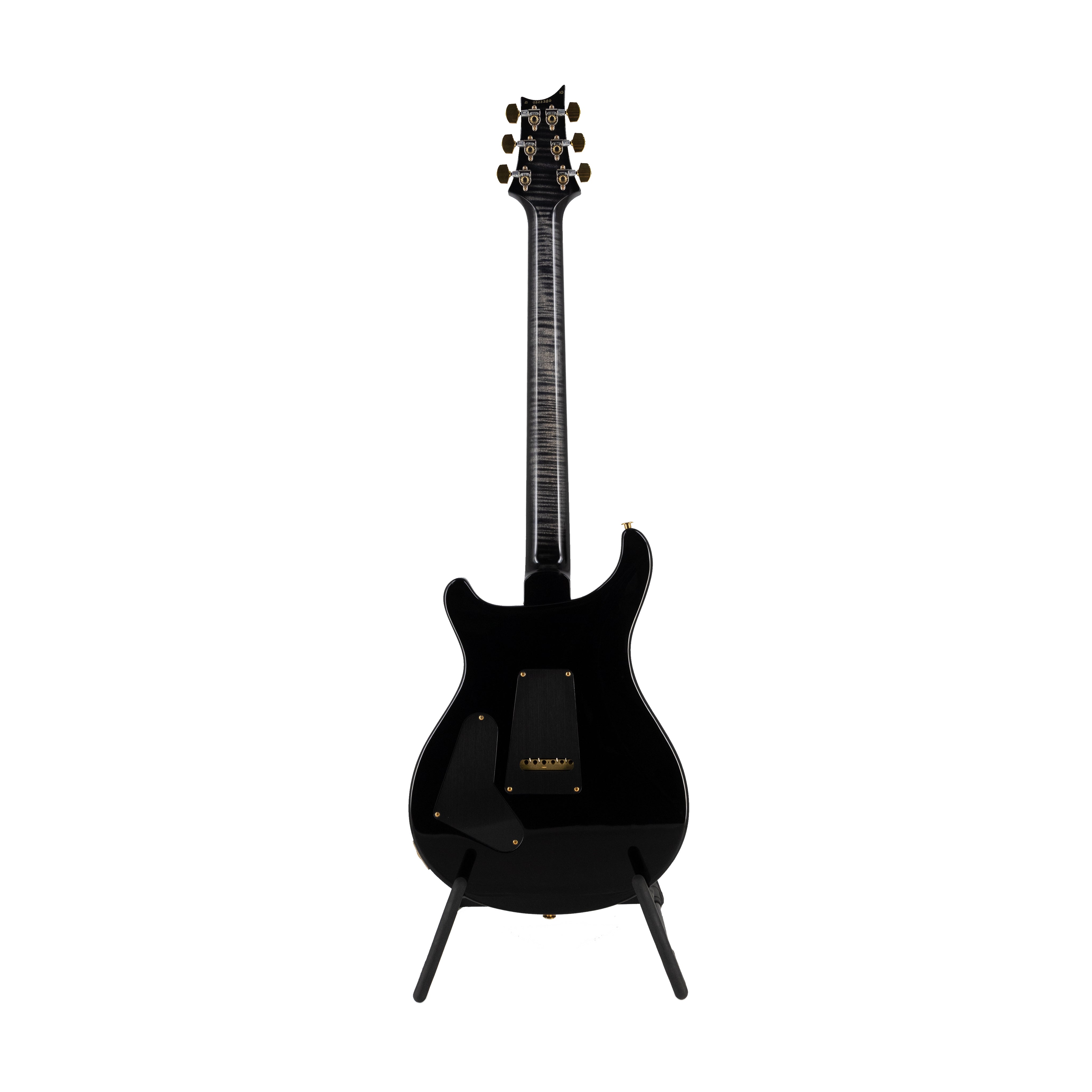 PRS Custom 24 Quilt 10 Top Electric Guitar w/Stained Maple Neck, Charcoal Burst - Zoso Music