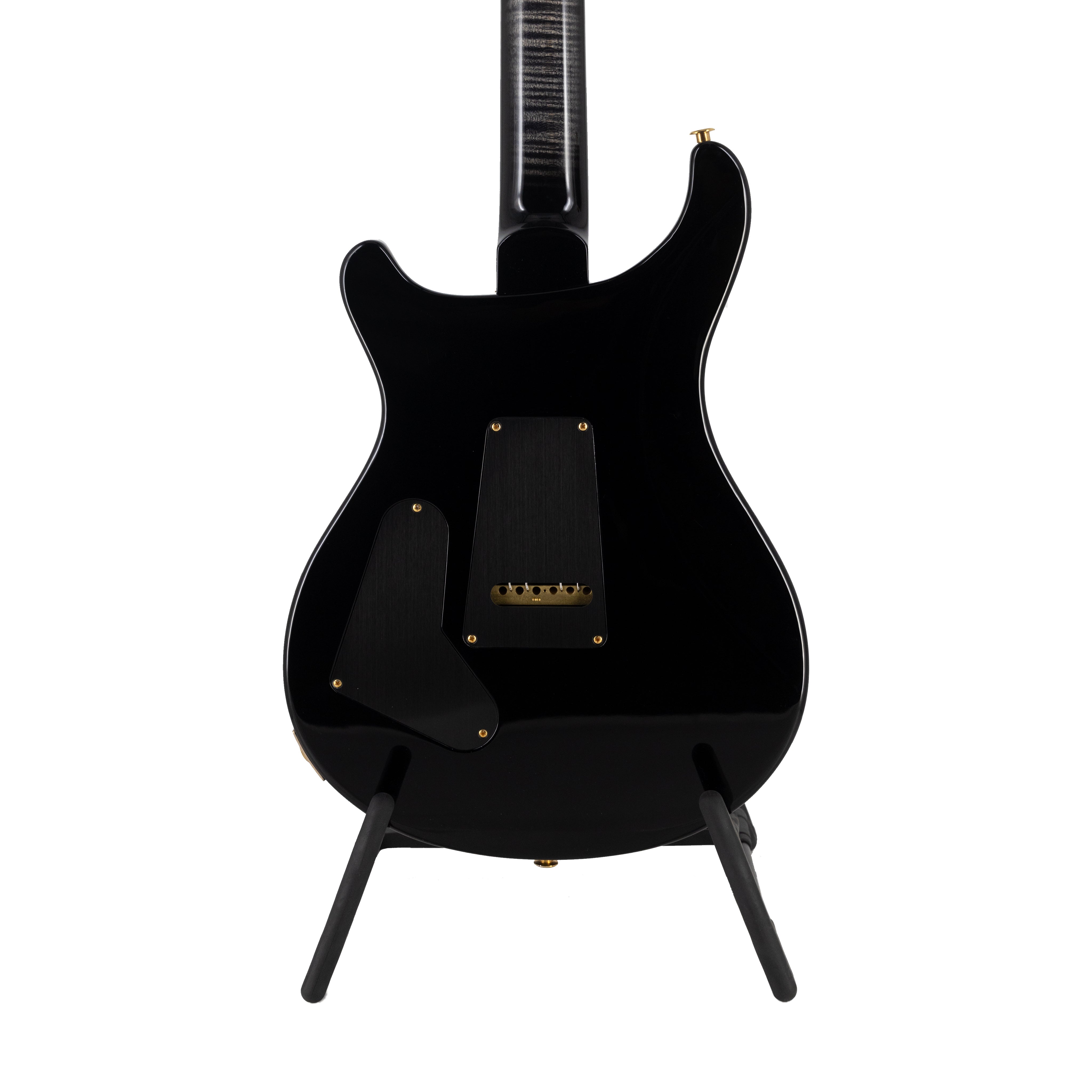 PRS Custom 24 Quilt 10 Top Electric Guitar w/Stained Maple Neck, Charcoal Burst - Zoso Music