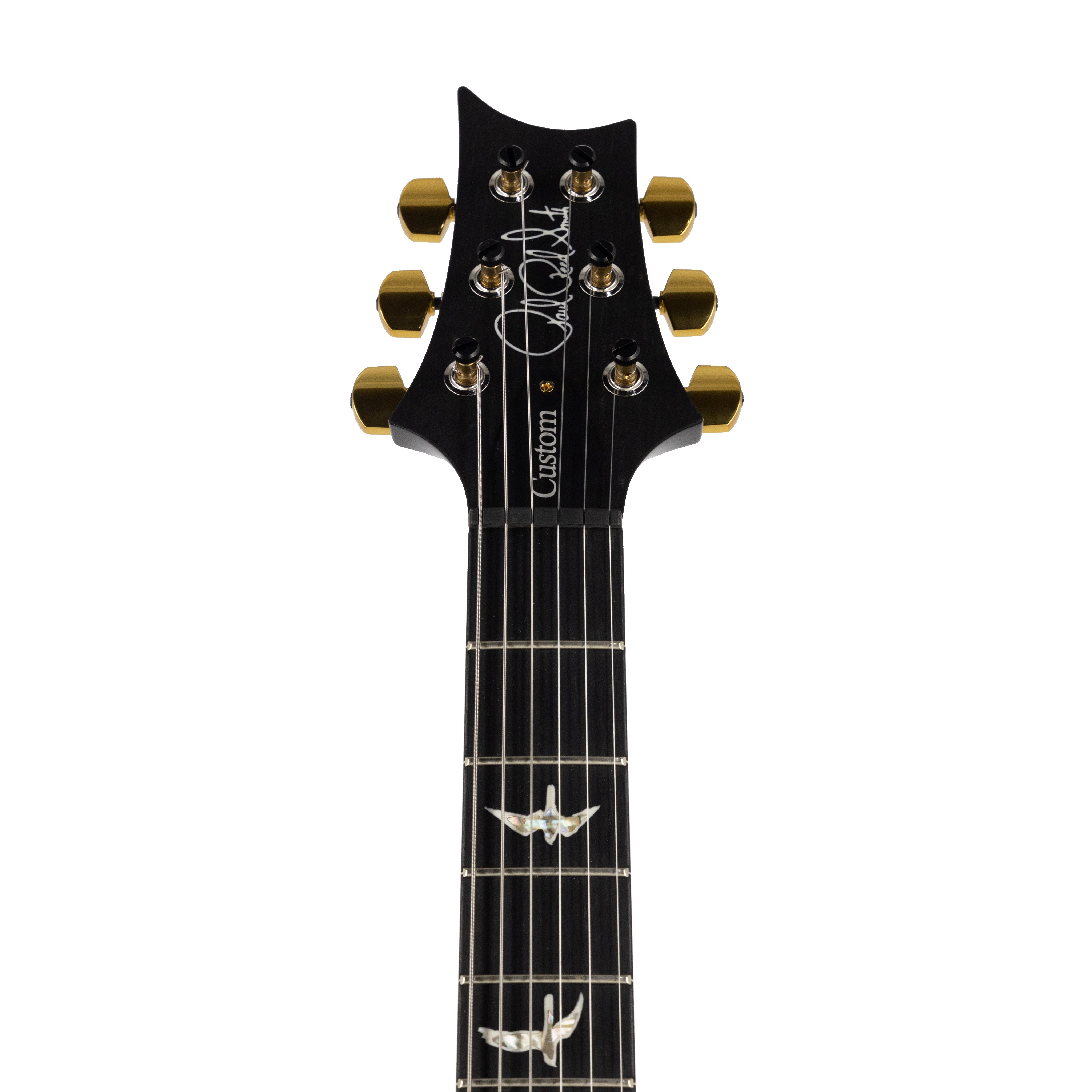 PRS Custom 24 Quilt 10 Top Electric Guitar w/Stained Maple Neck, Charcoal Burst - Zoso Music
