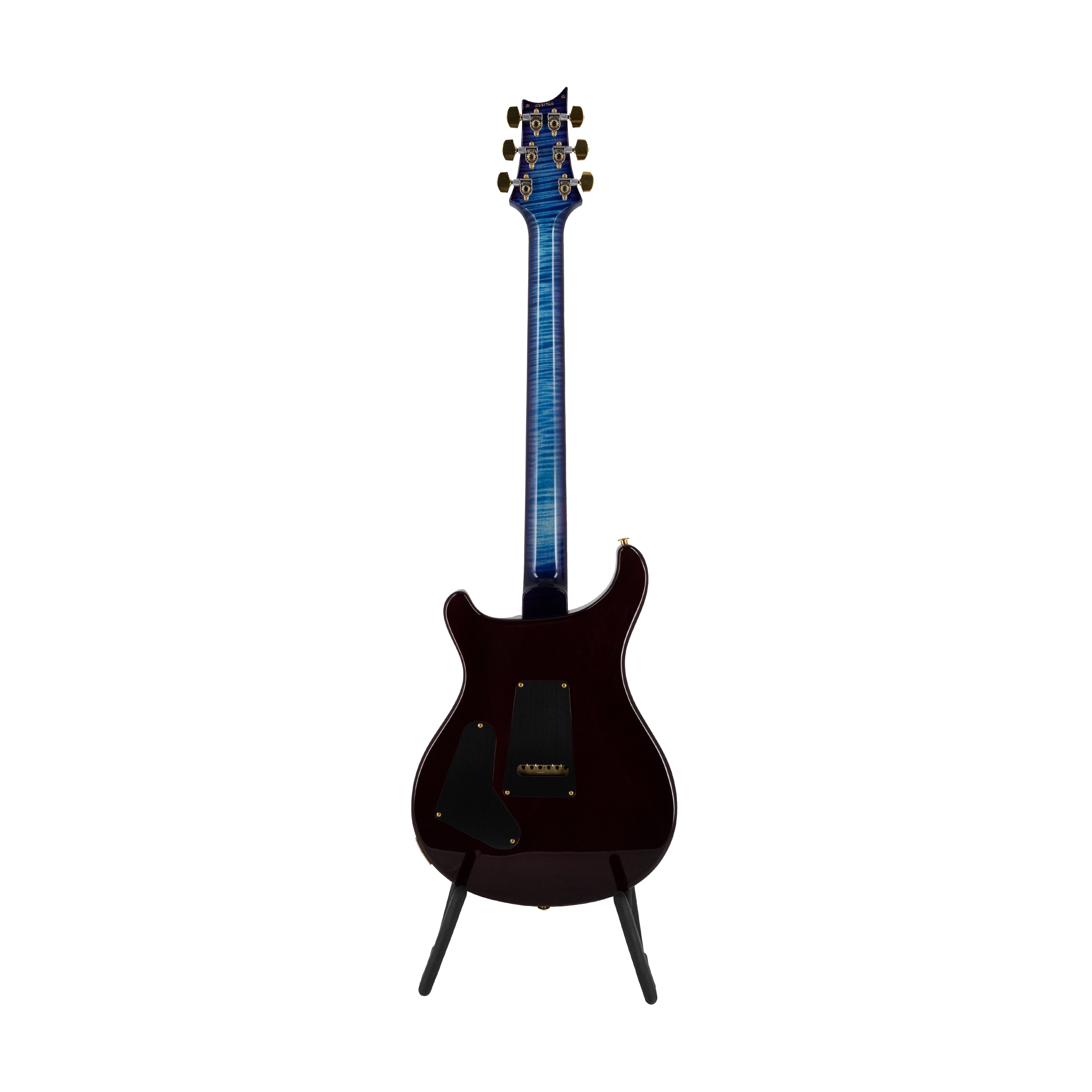 PRS Custom 24 Quilt 10-Top Electric Guitar w/ Pattern Thin Neck, Aquableux Purple Burst - Zoso Music