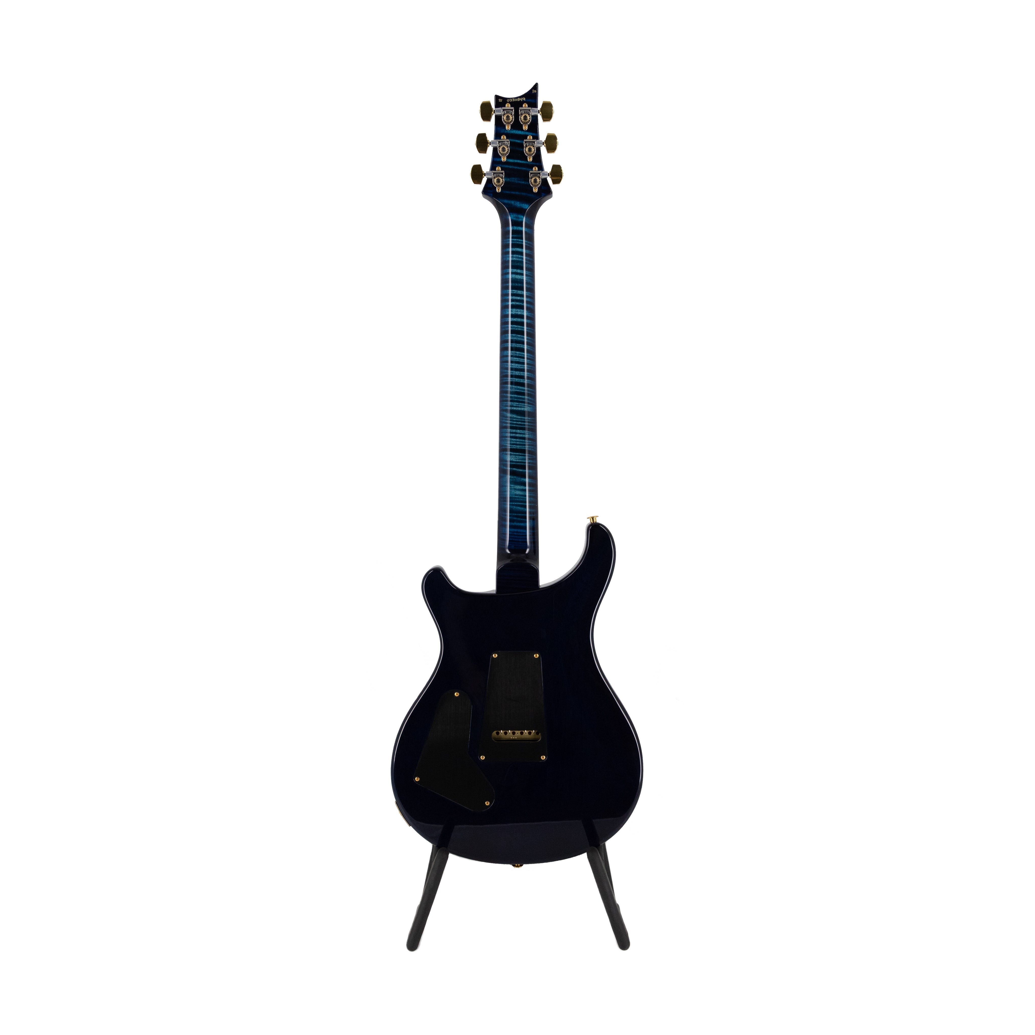 PRS Custom 24 Quilt 10-Top Electric Guitar w/ Pattern Thin Neck, Cobalt Blue - Zoso Music