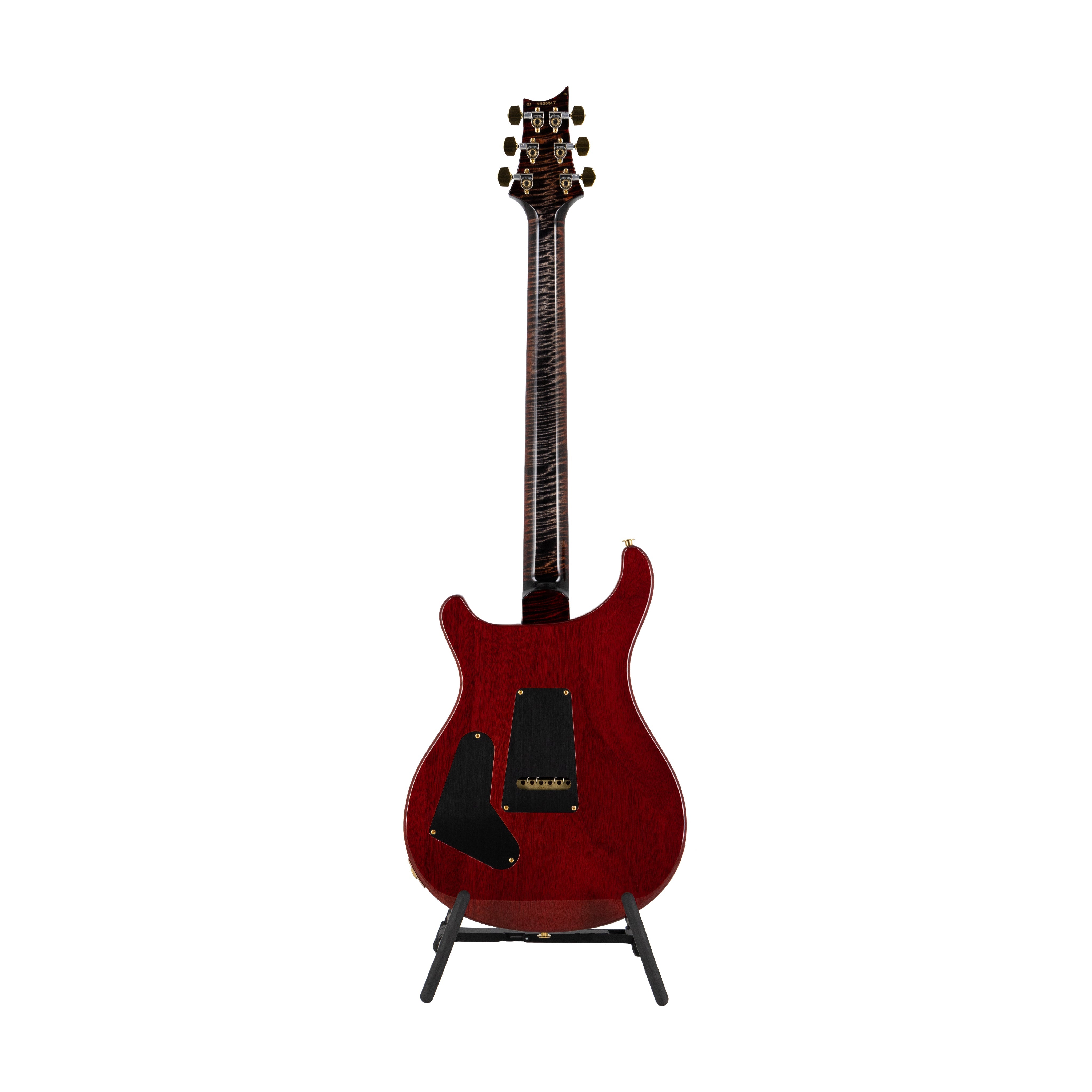 PRS Custom 24 Quilt 10-Top Electric Guitar w/ Pattern Thin Neck, Charcoal Cherry Burst - Zoso Music