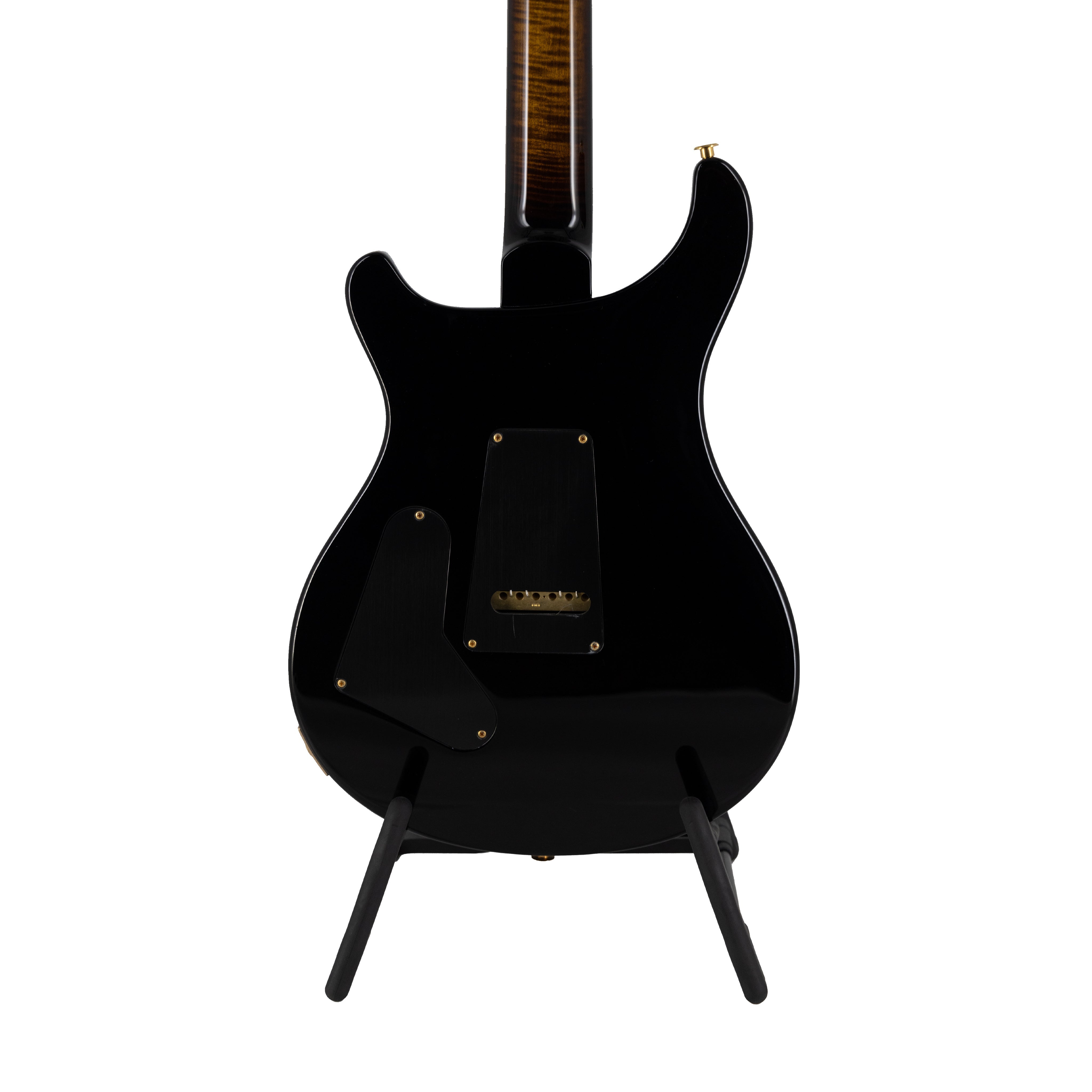 PRS Custom 24 Quilt 10-Top Electric Guitar w/Stained Maple Neck, Black Gold Wrap Burst - Zoso Music