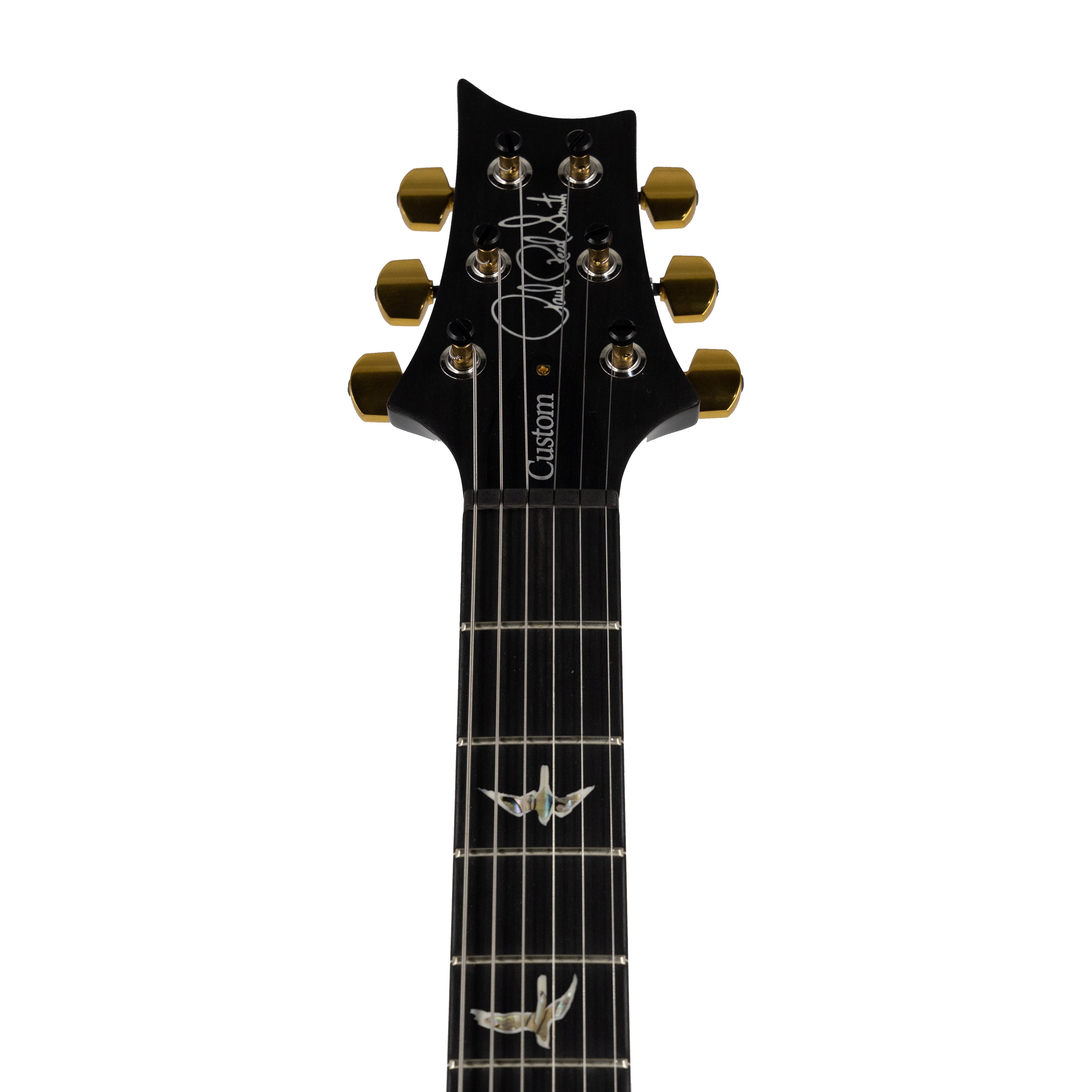 PRS Custom 24 Quilt 10-Top Electric Guitar w/Stained Maple Neck, Black Gold Wrap Burst - Zoso Music