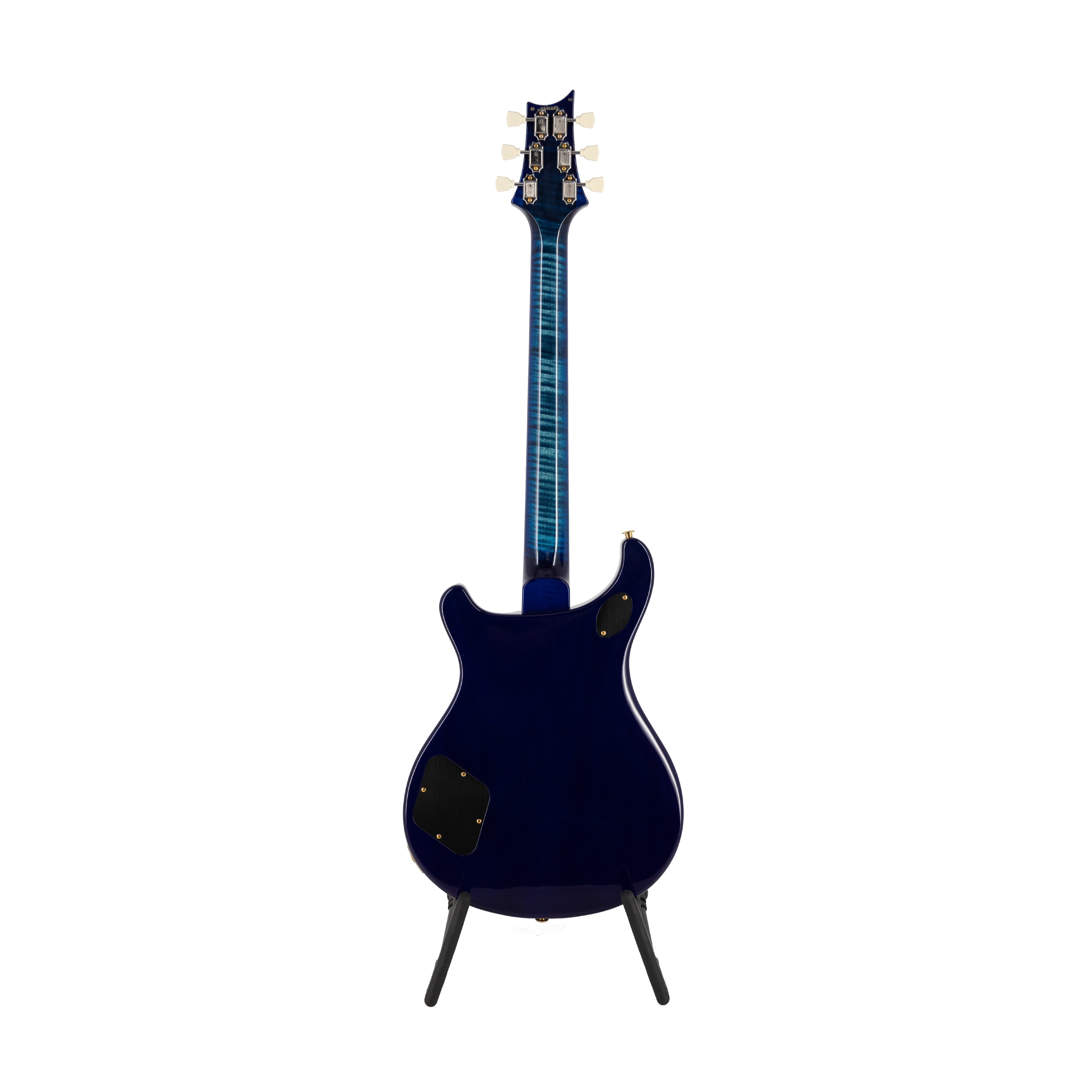 PRS McCarty 594 Quilt 10 Top Electric Guitar w/ Stained maple neck, Cobalt Blue - Zoso Music