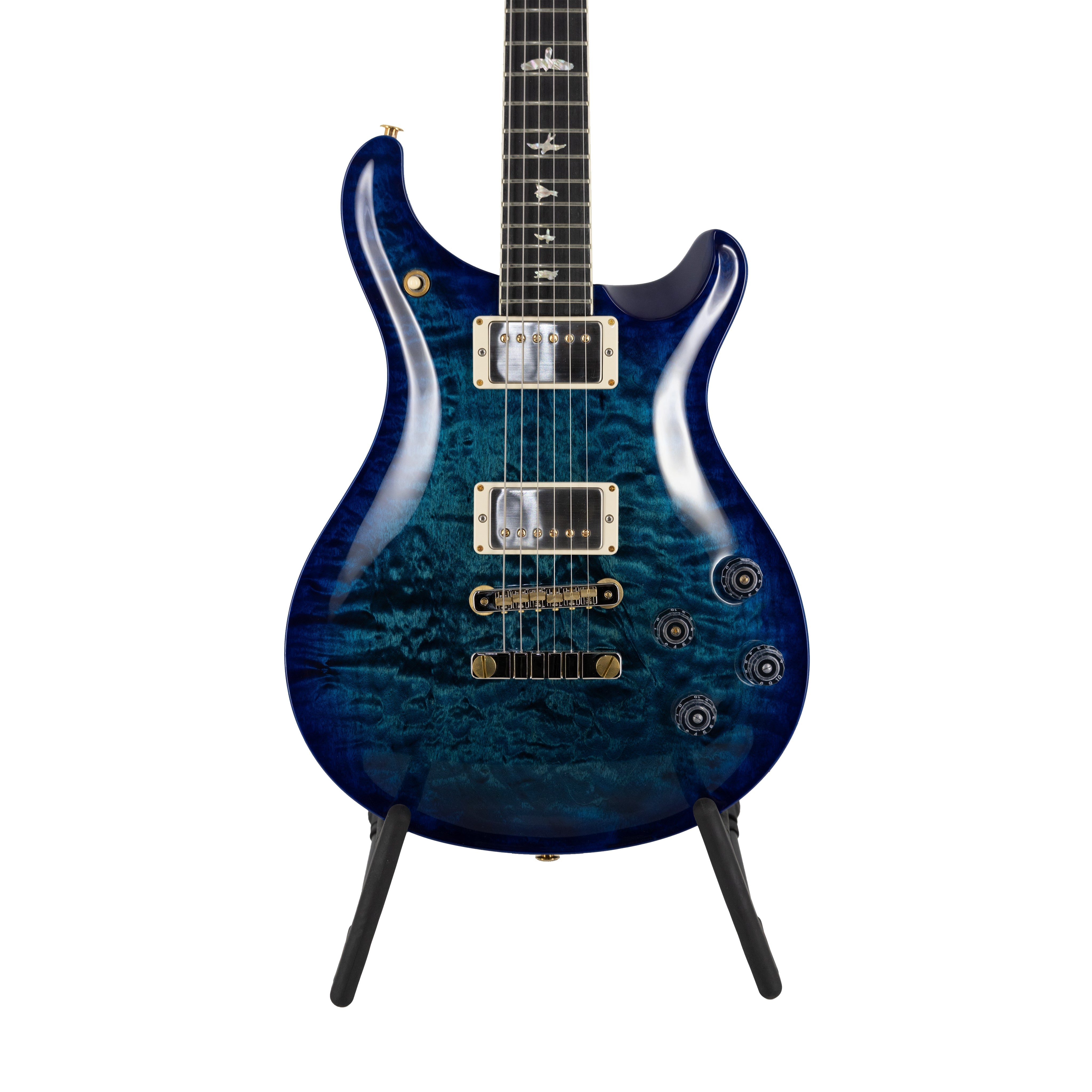 PRS McCarty 594 Quilt 10 Top Electric Guitar w/ Stained maple neck, Cobalt Blue - Zoso Music