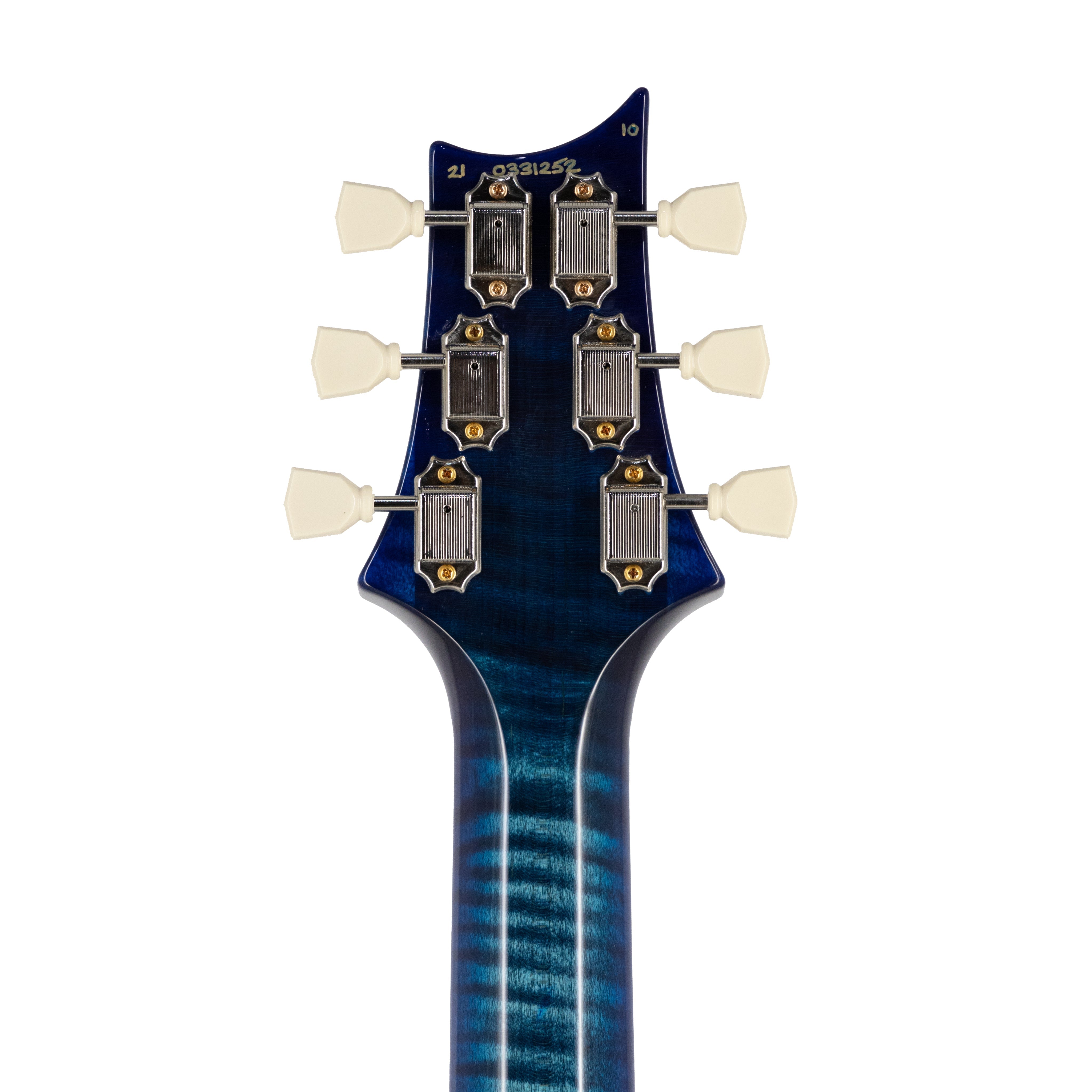 PRS McCarty 594 Quilt 10-Top Electric Guitar w/Stained maple neck, Custom Color, Cobalt Blue - Zoso Music