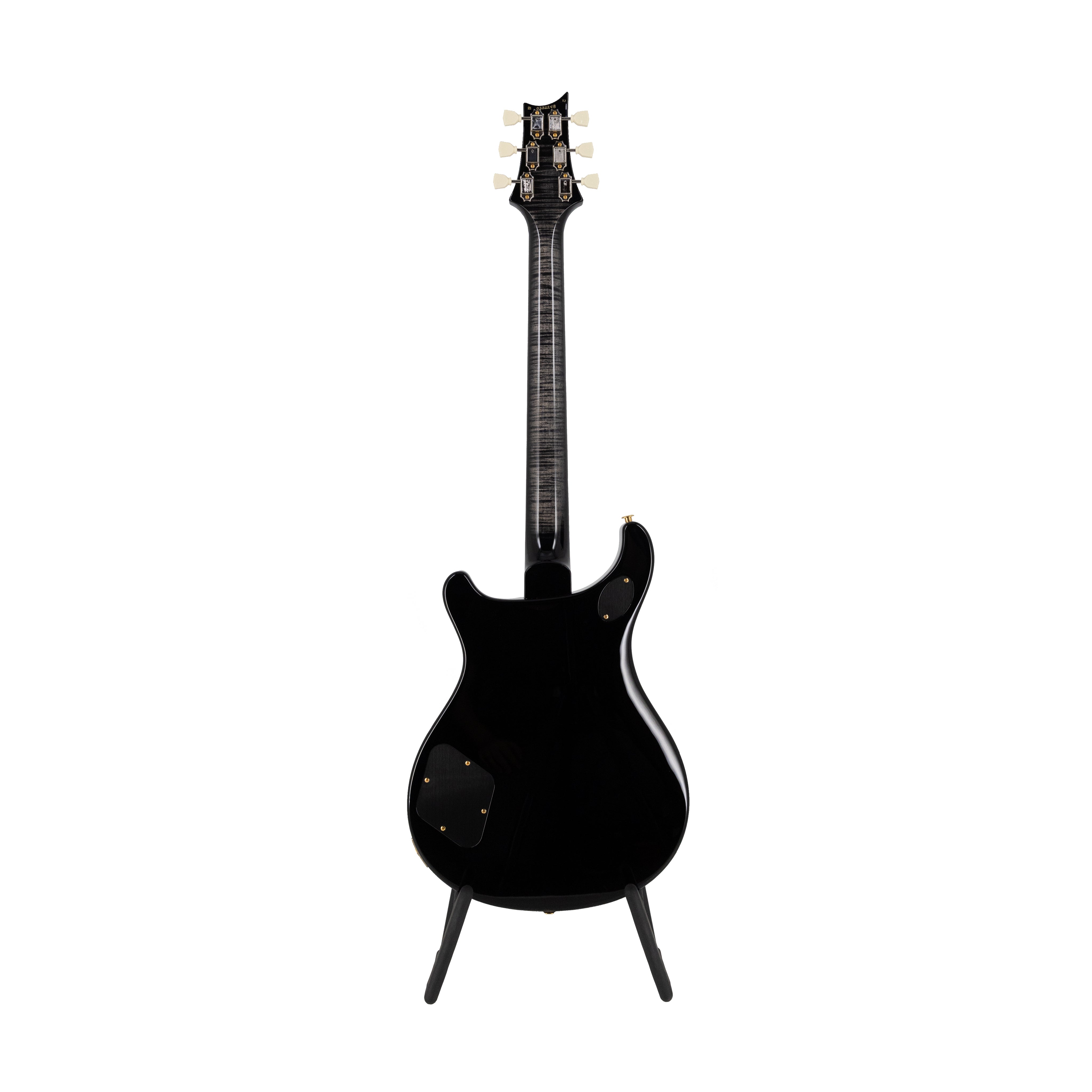 PRS McCarty 594 Quilt 10-Top Electric Guitar w/ Pattern Vintage Carve, Charcoal Burst - Zoso Music