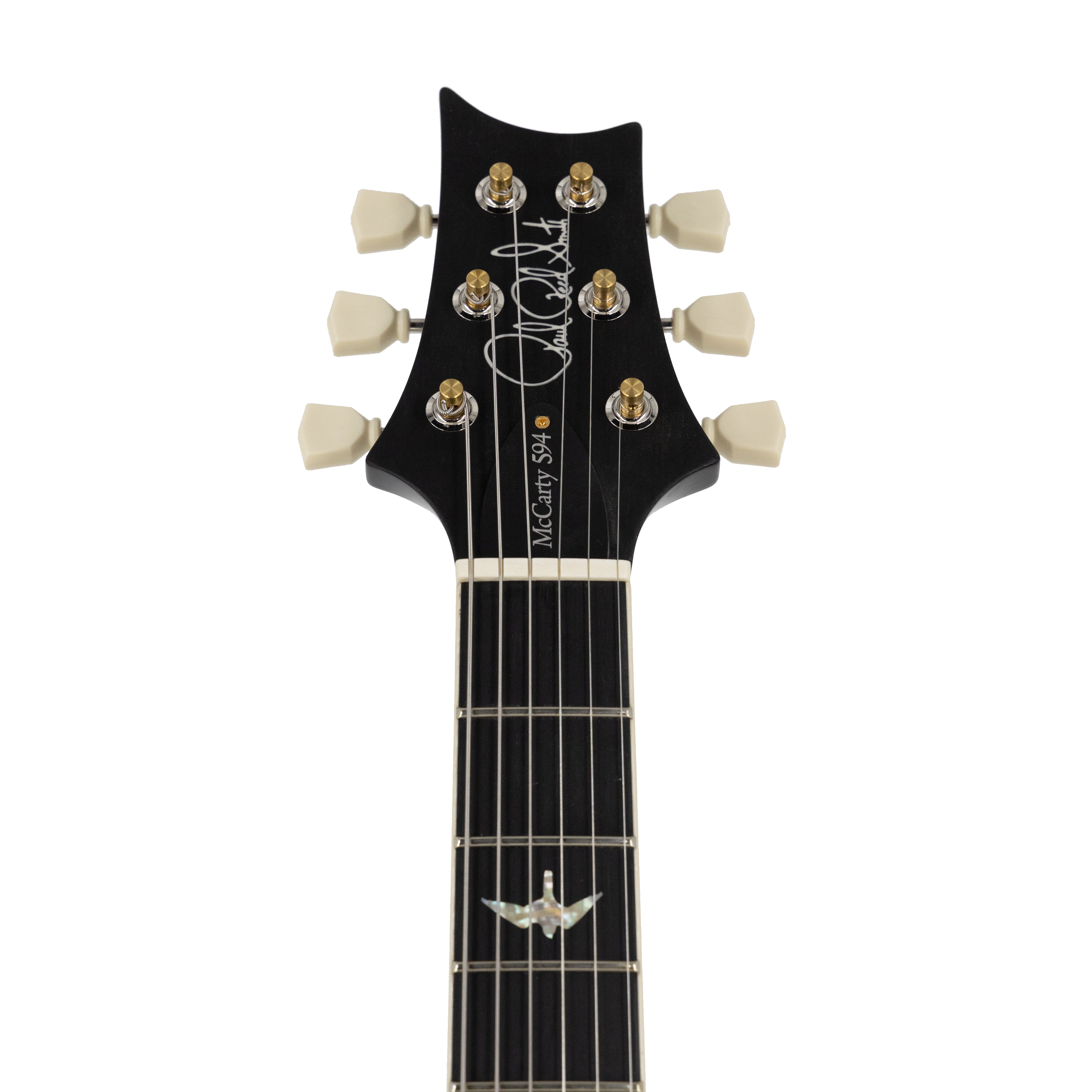 PRS McCarty 594 Quilt 10-Top Electric Guitar w/ Pattern Vintage Carve, Charcoal Burst - Zoso Music