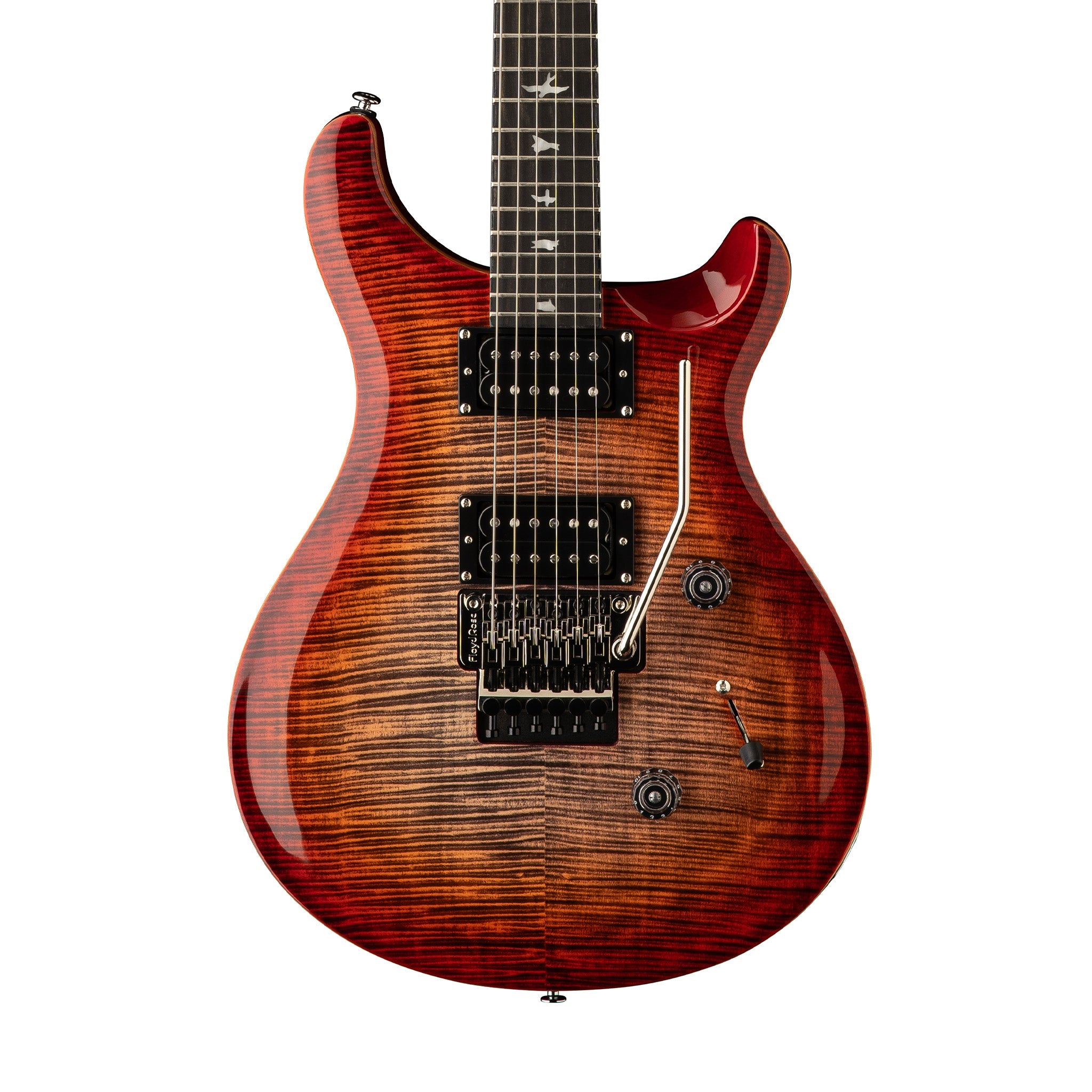 PRS SE Custom 24 Floyd Electric Guitar, Ebony FB, Charcoal Cherry Burst | Zoso Music Sdn Bhd